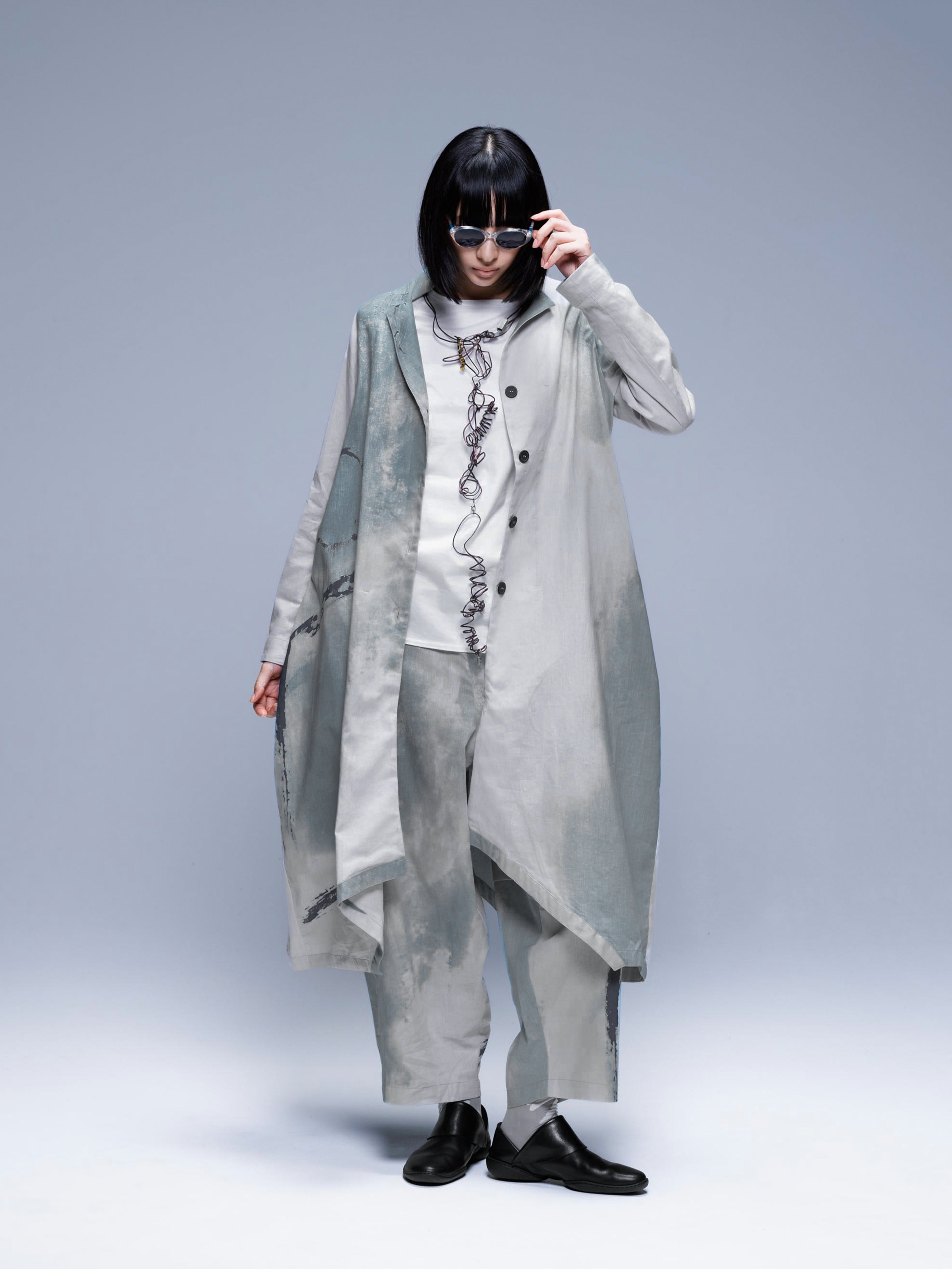 ALLOVER PRINT PANT MONTONE