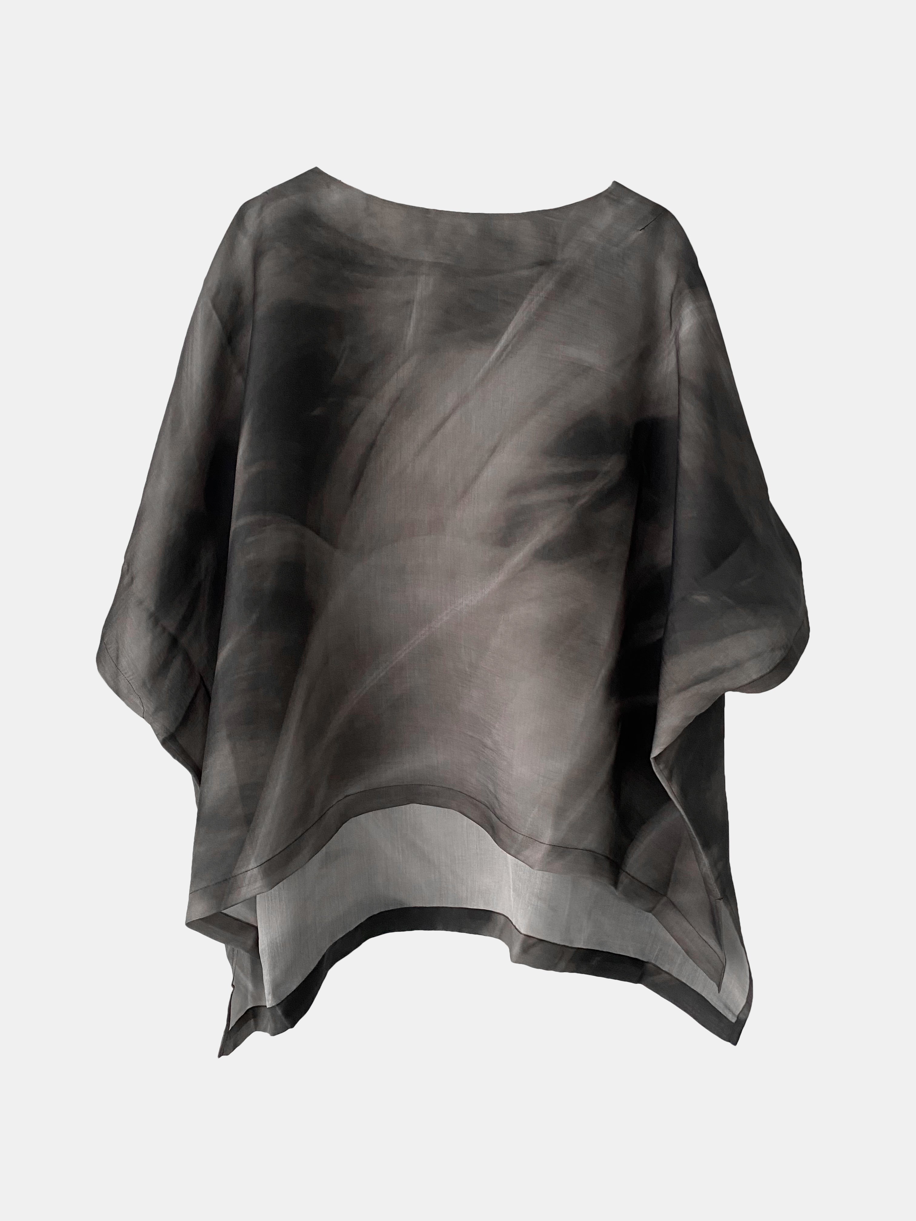 LIGHTWEIGHT PRINTED TOP BLACK