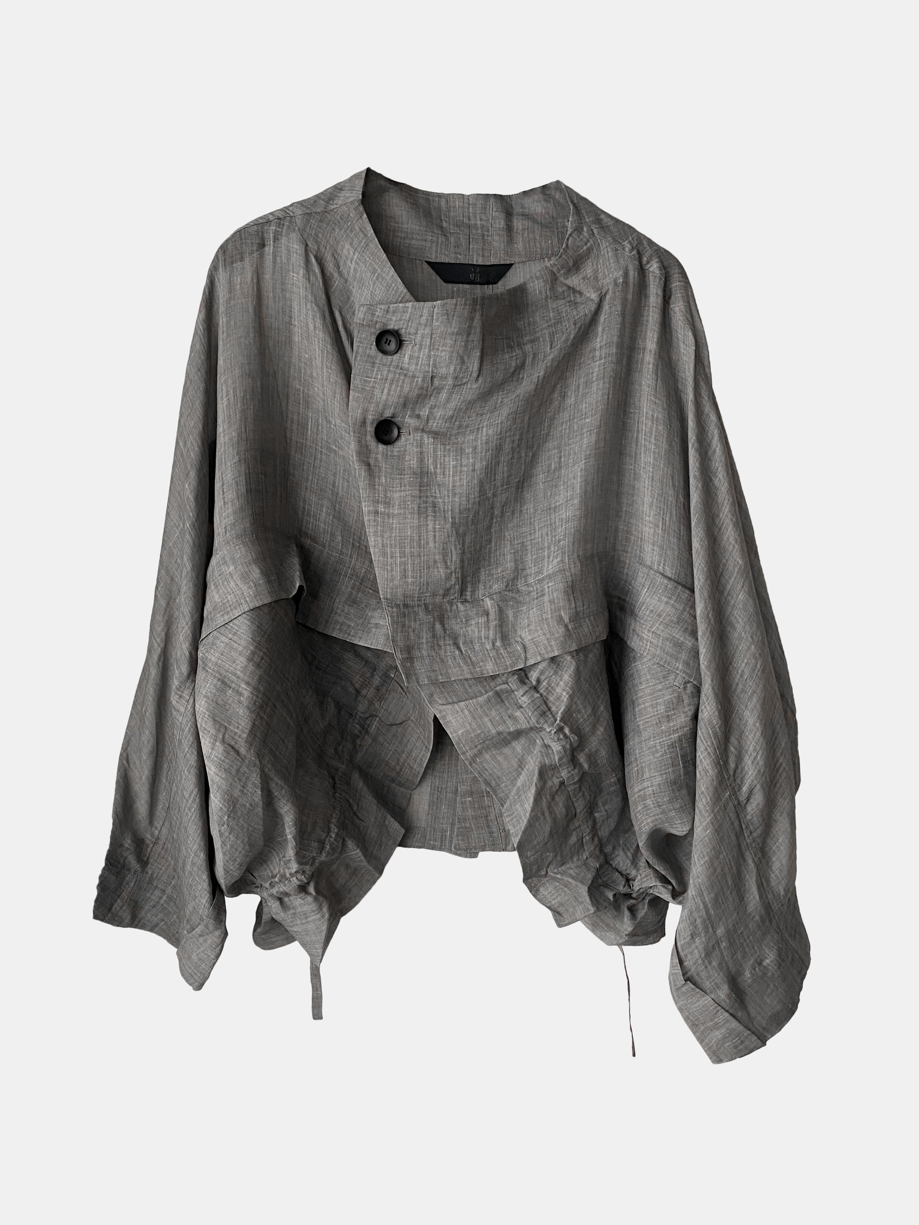 DRAWSTRING JACKET GREY