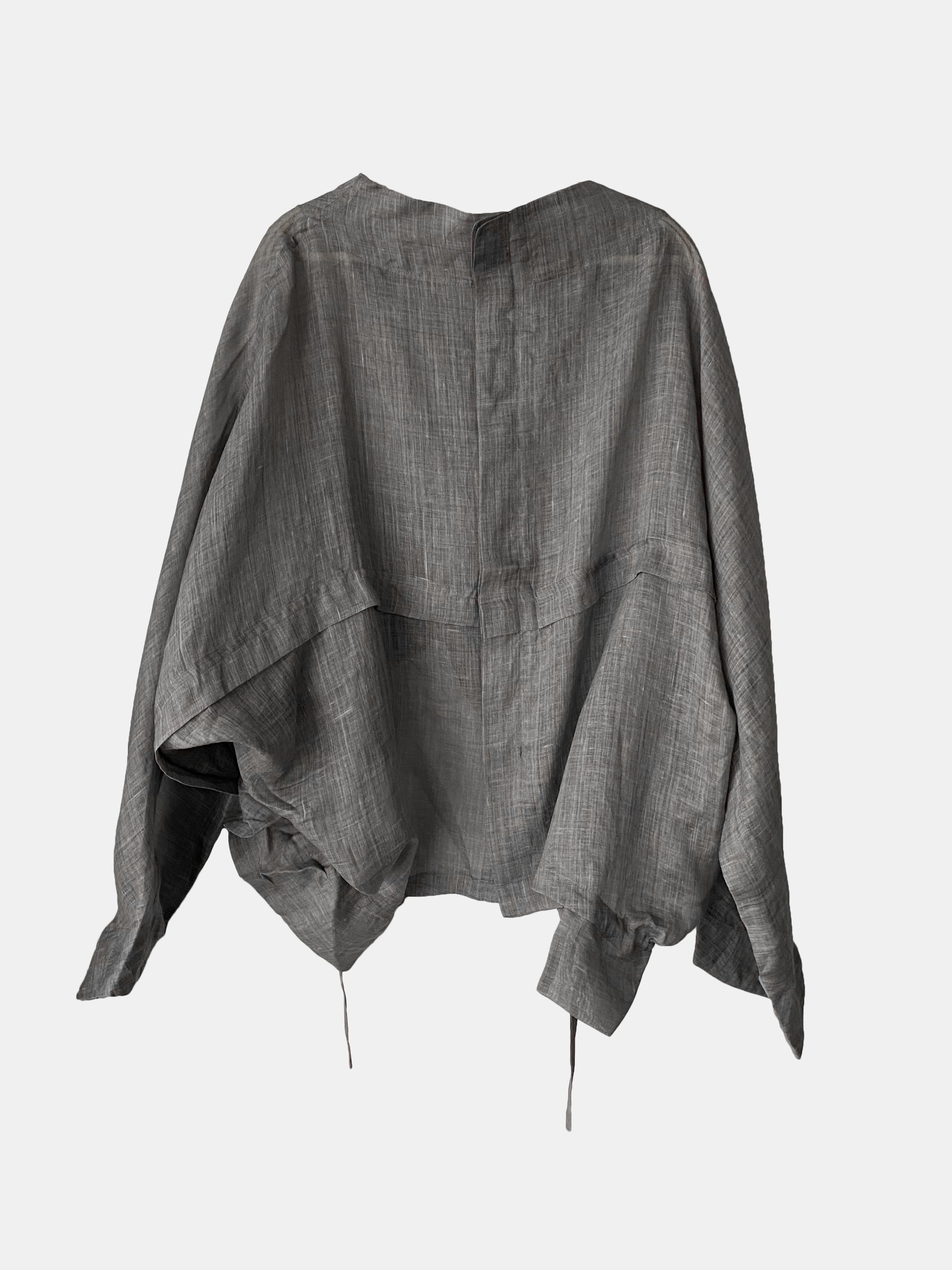DRAWSTRING JACKET GREY