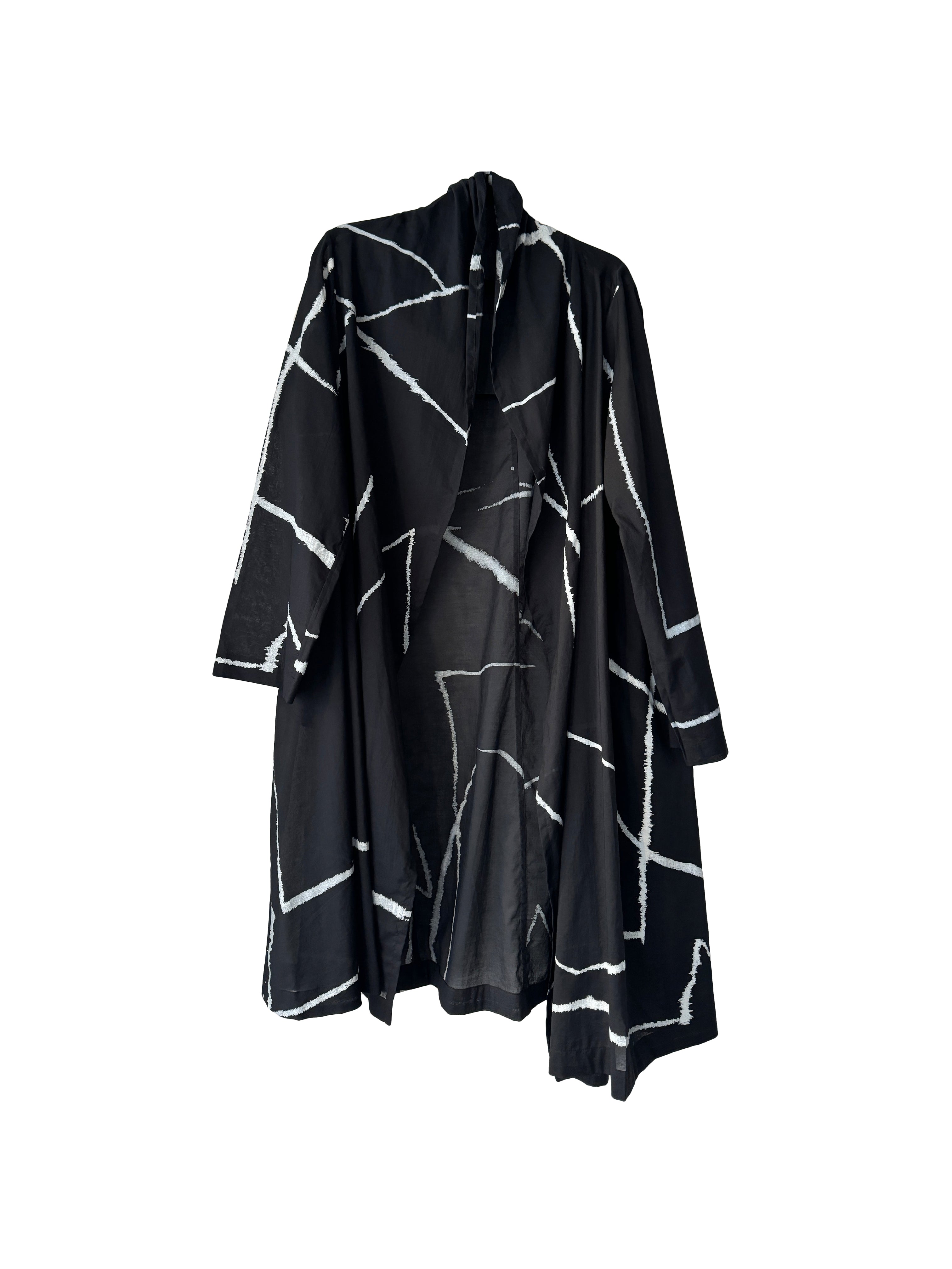 ABSTRACT DUSTER BLACK/WHITE