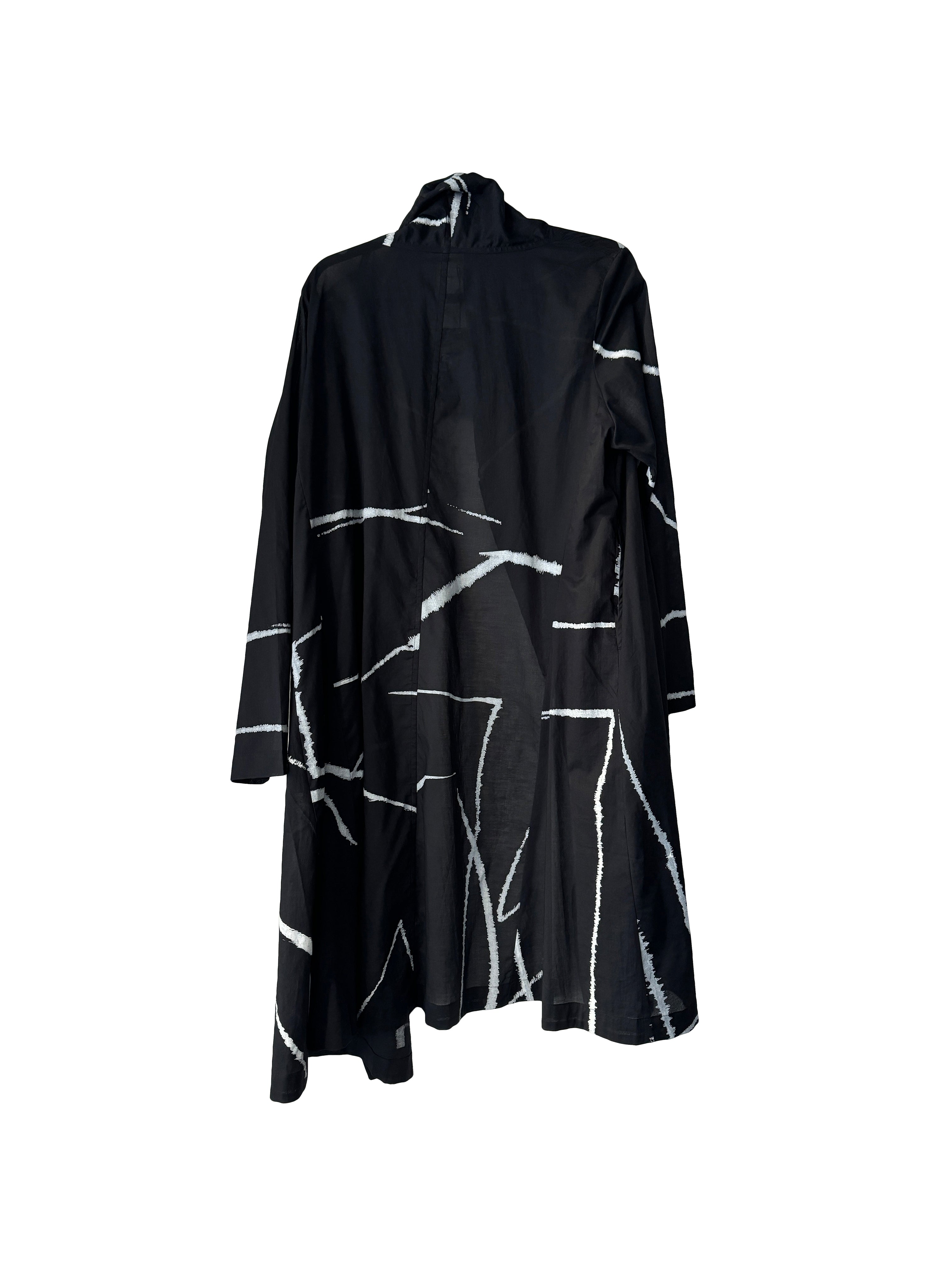 ABSTRACT DUSTER BLACK/WHITE