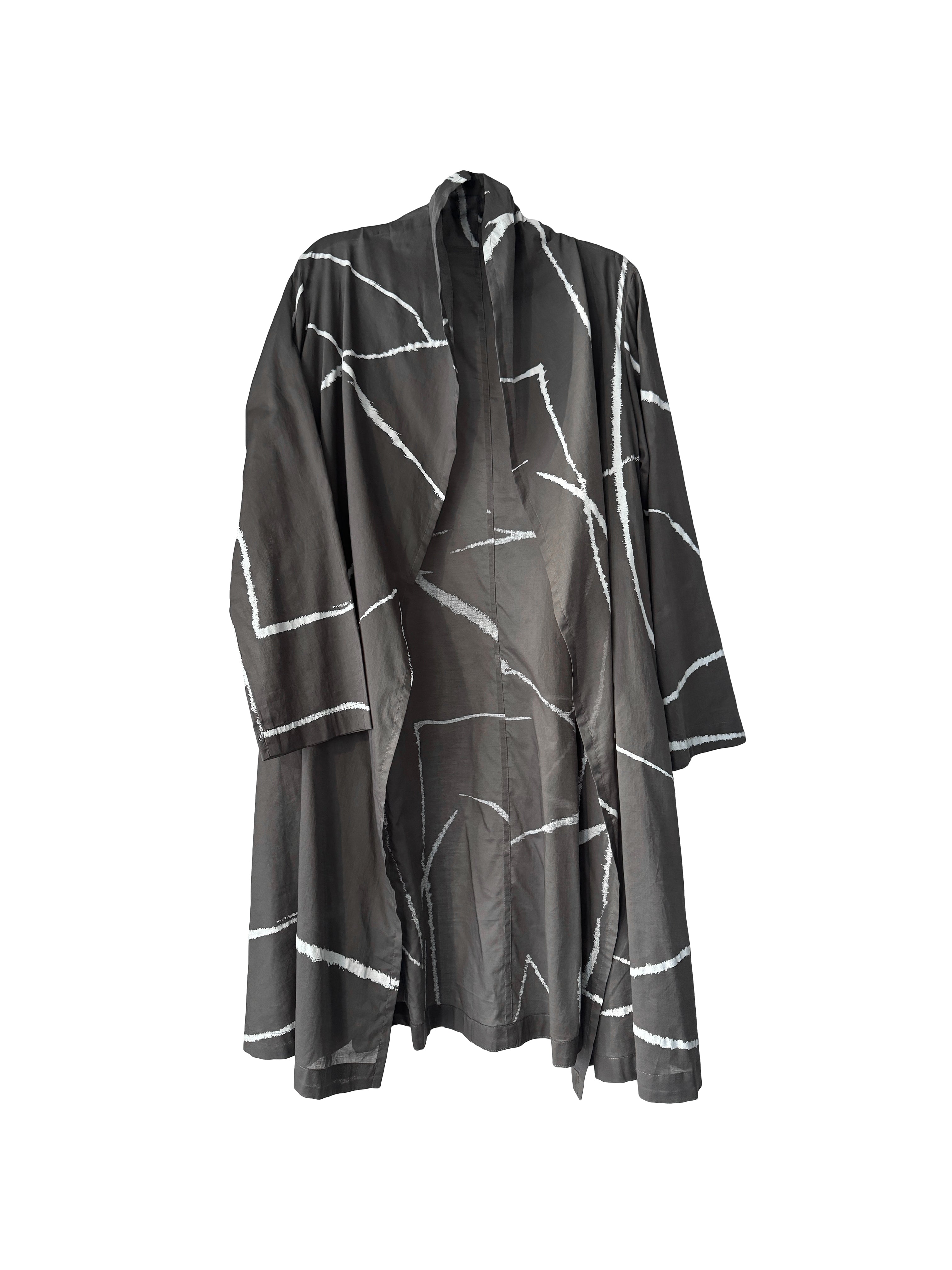 ABSTRACT DUSTER GREY/WHITE