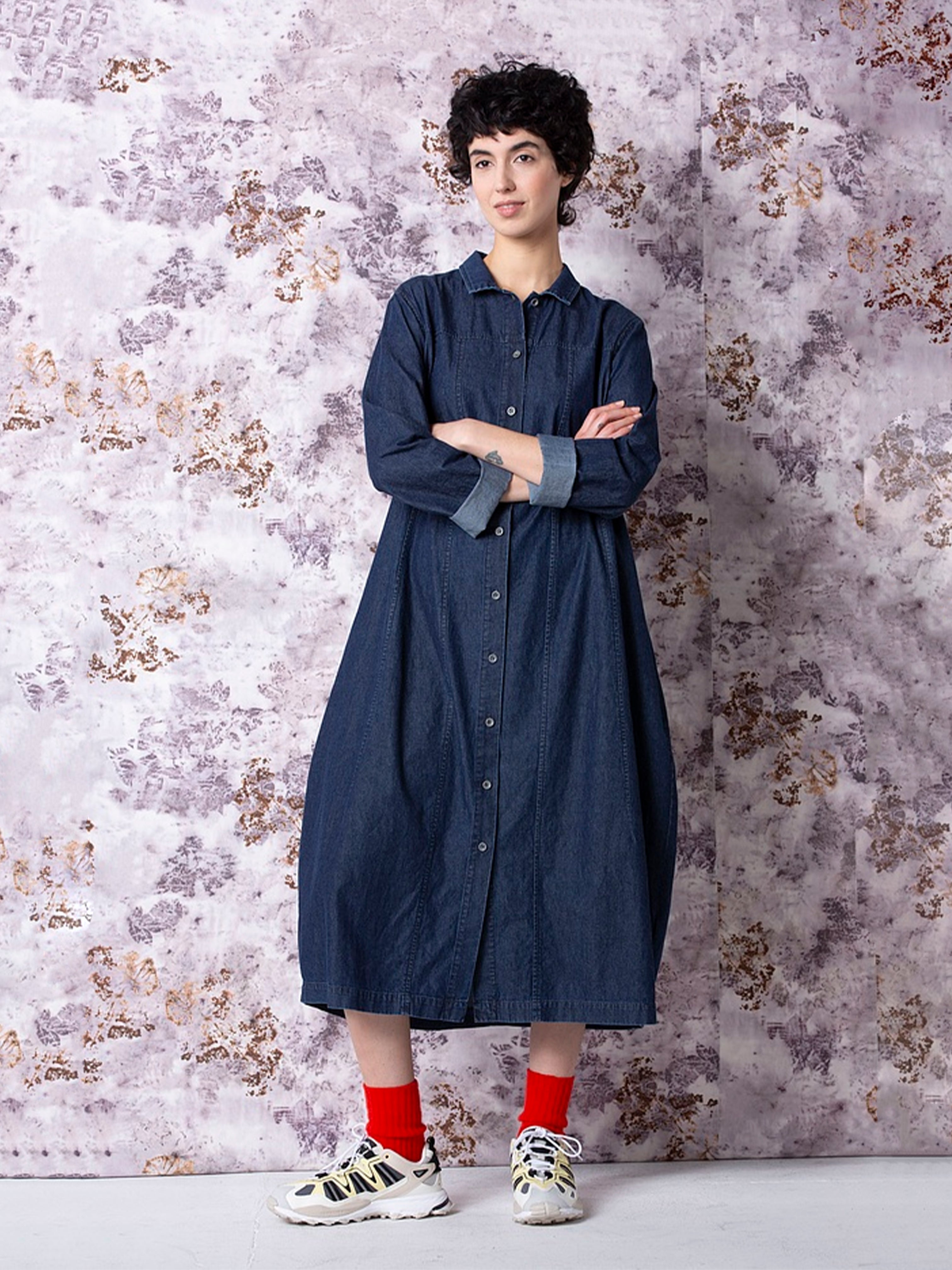 SHIRT DRESS WASH DENIM