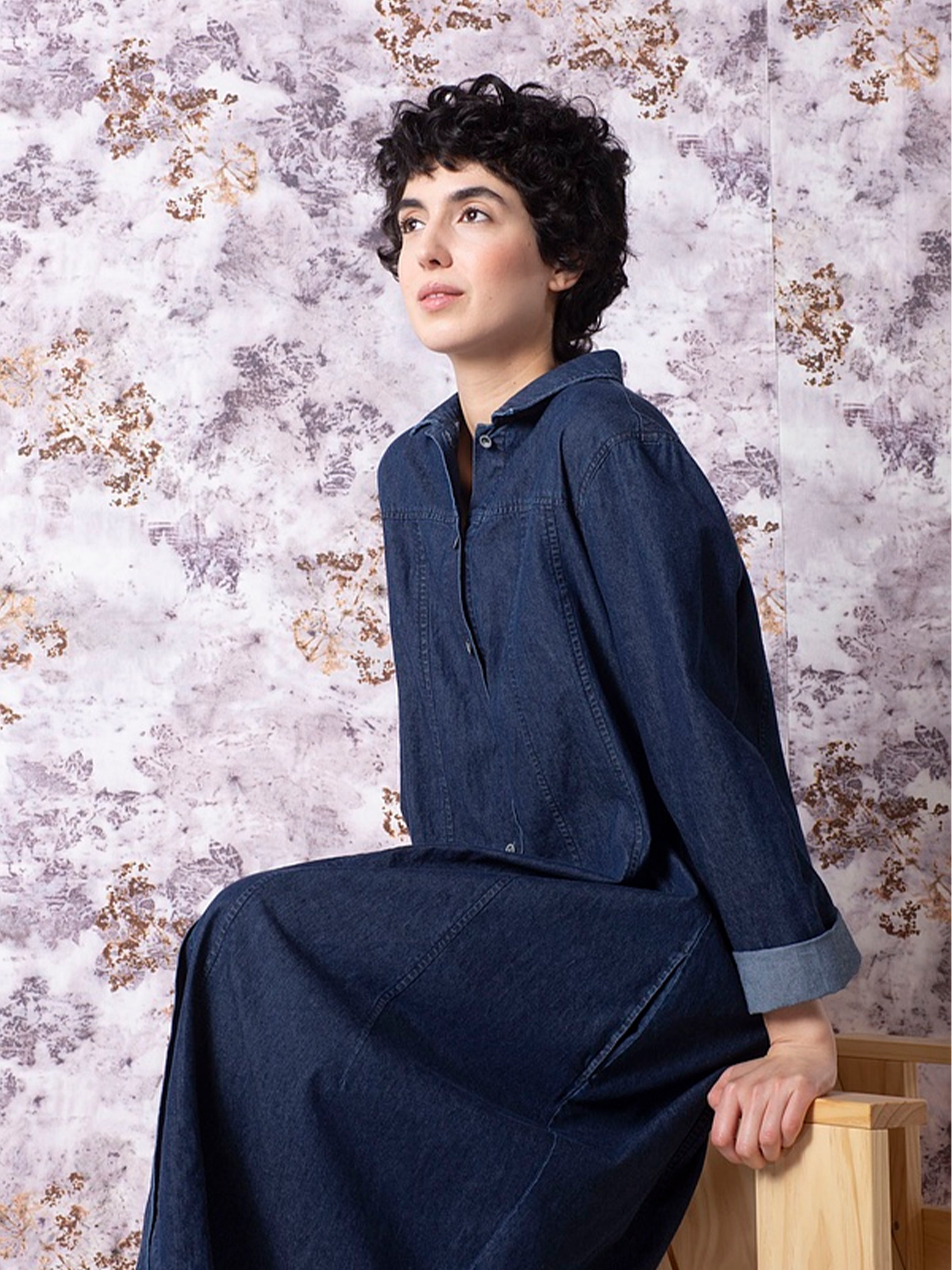SHIRT DRESS WASH DENIM