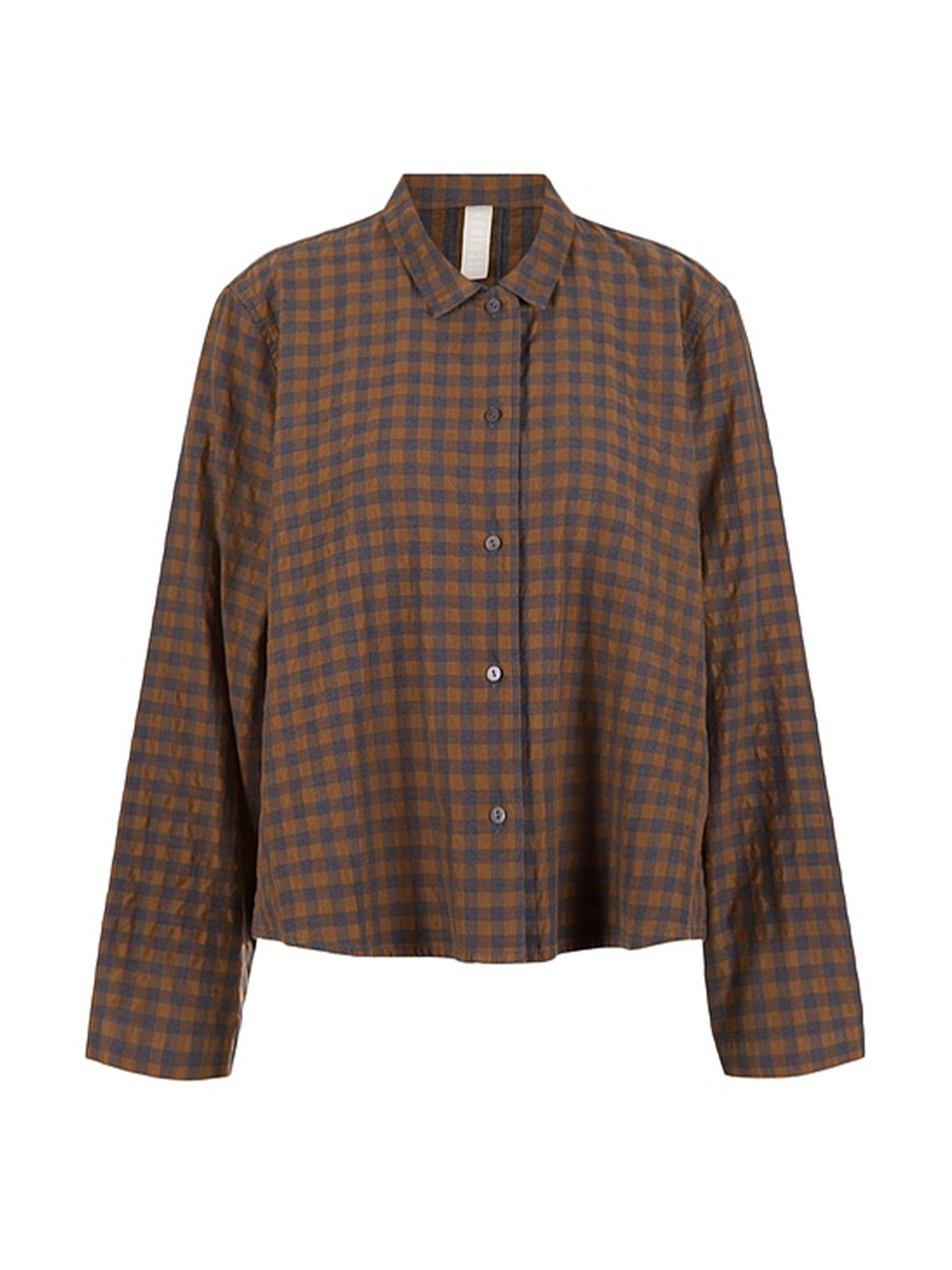 A-LINE VICHY CHECK SHIRT LIQUEUR