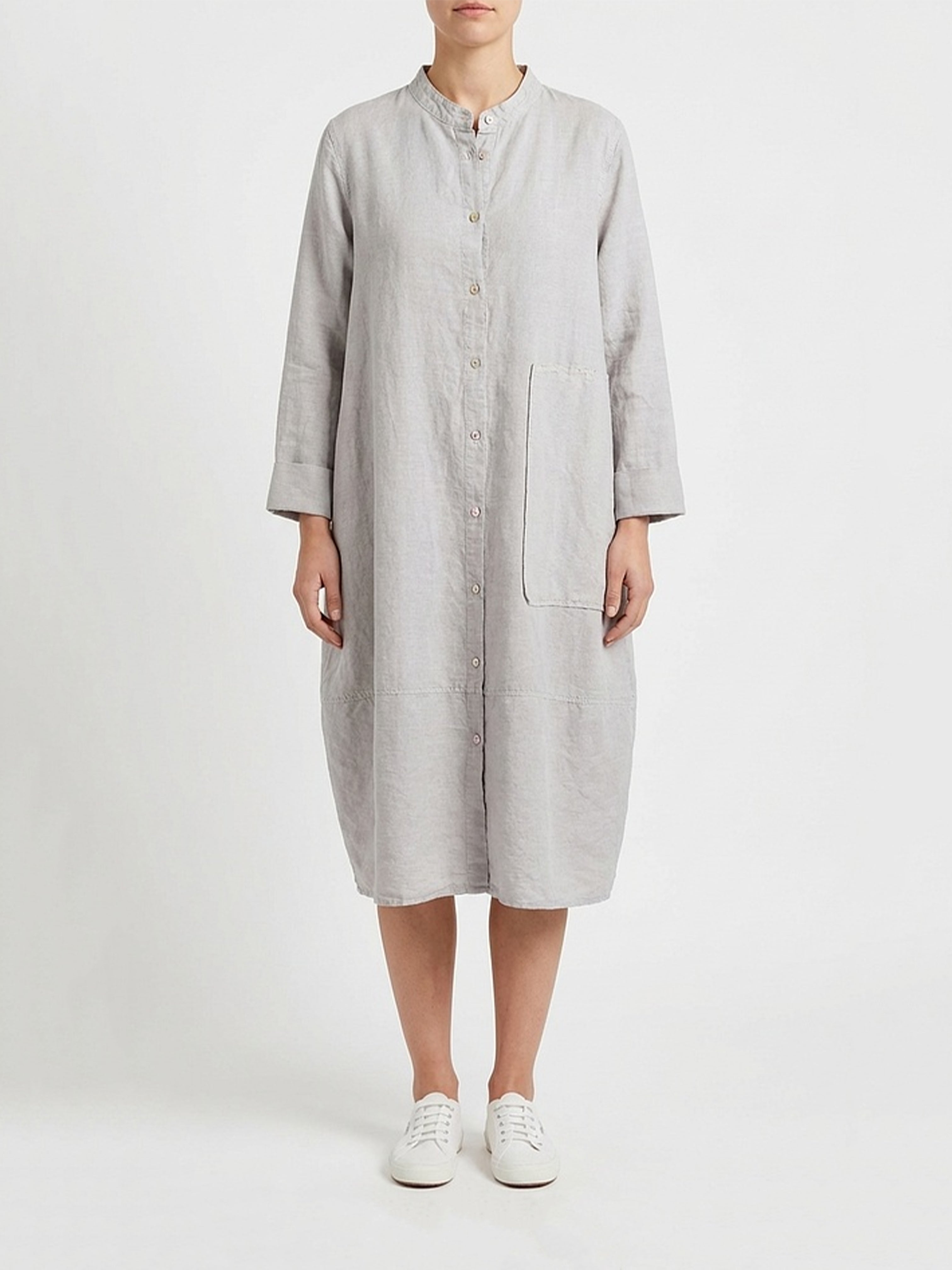 SHIRT DRESS 610 CHALK