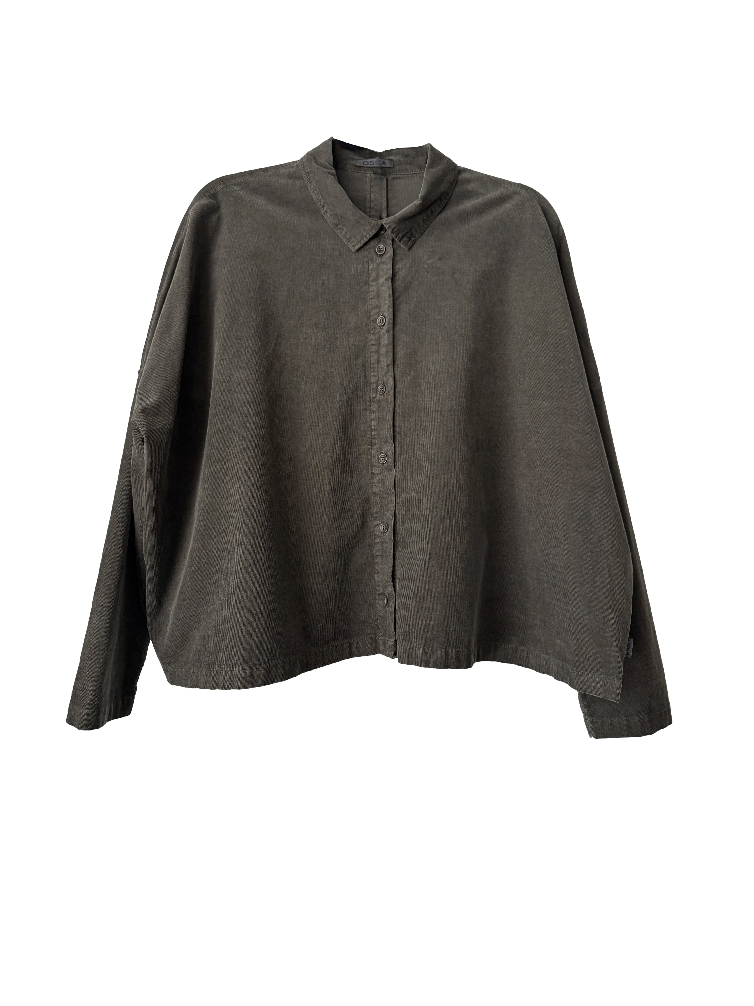 BABY CORDUROY SHIRT LICHEN