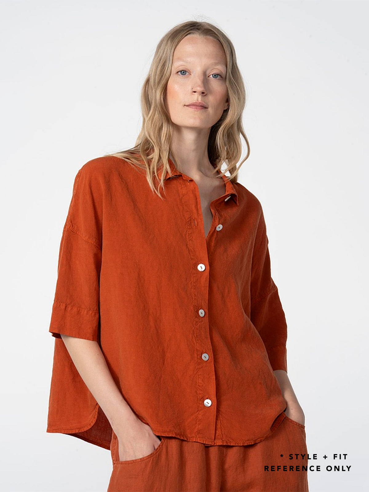 LINEN TENCEL SHIRT 611 RIVER
