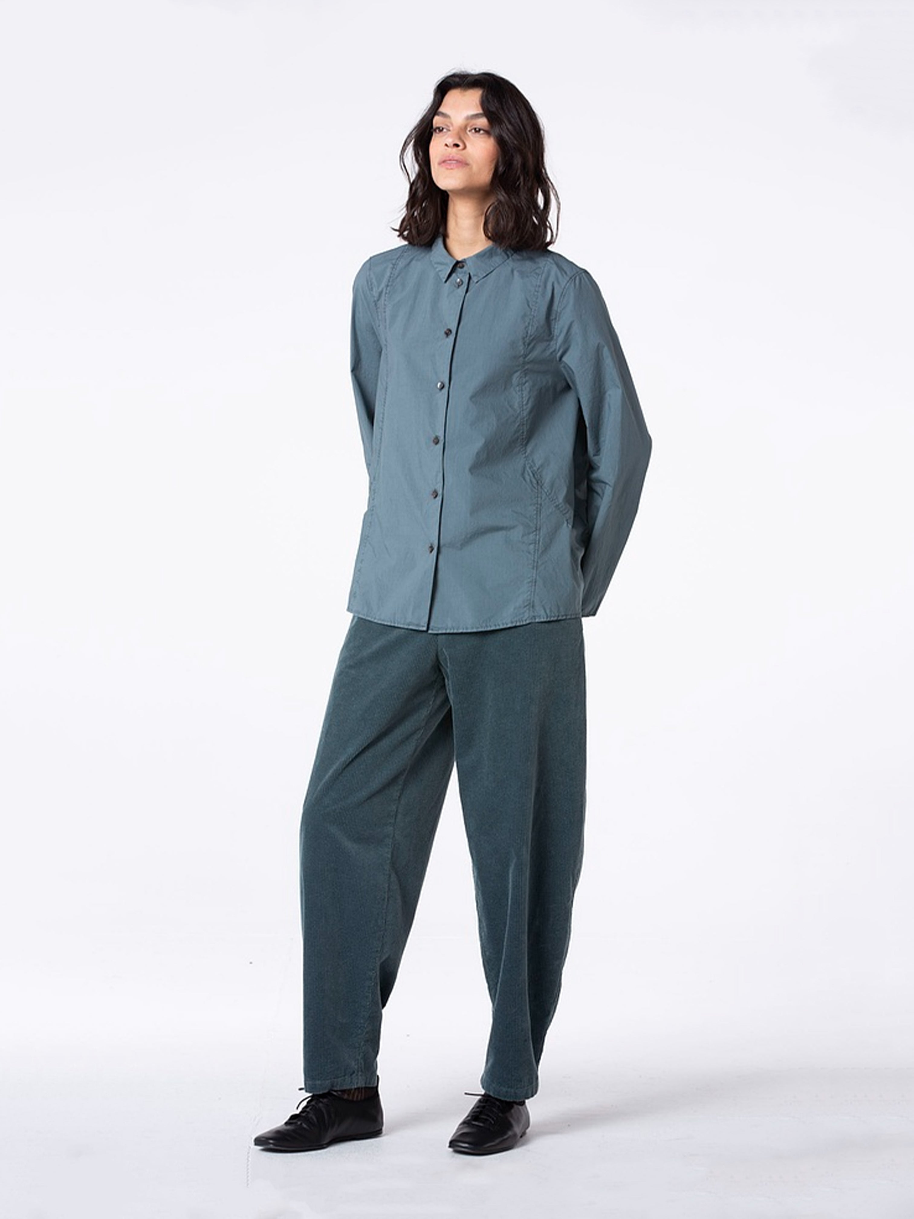 FLAT FRONT CORD PANT PACIFIC