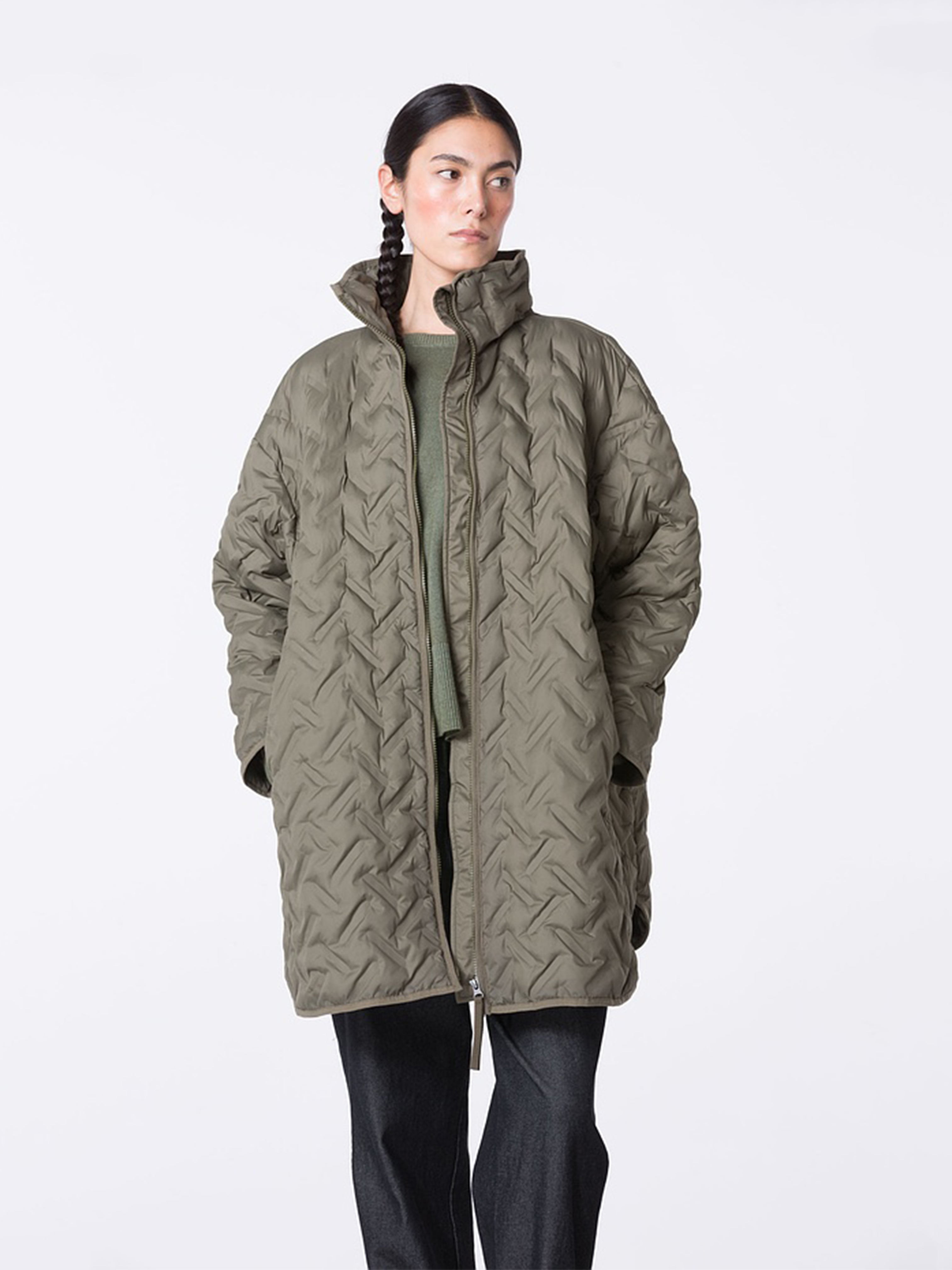 QUILTED OUTDOOR JACKET LICHEN