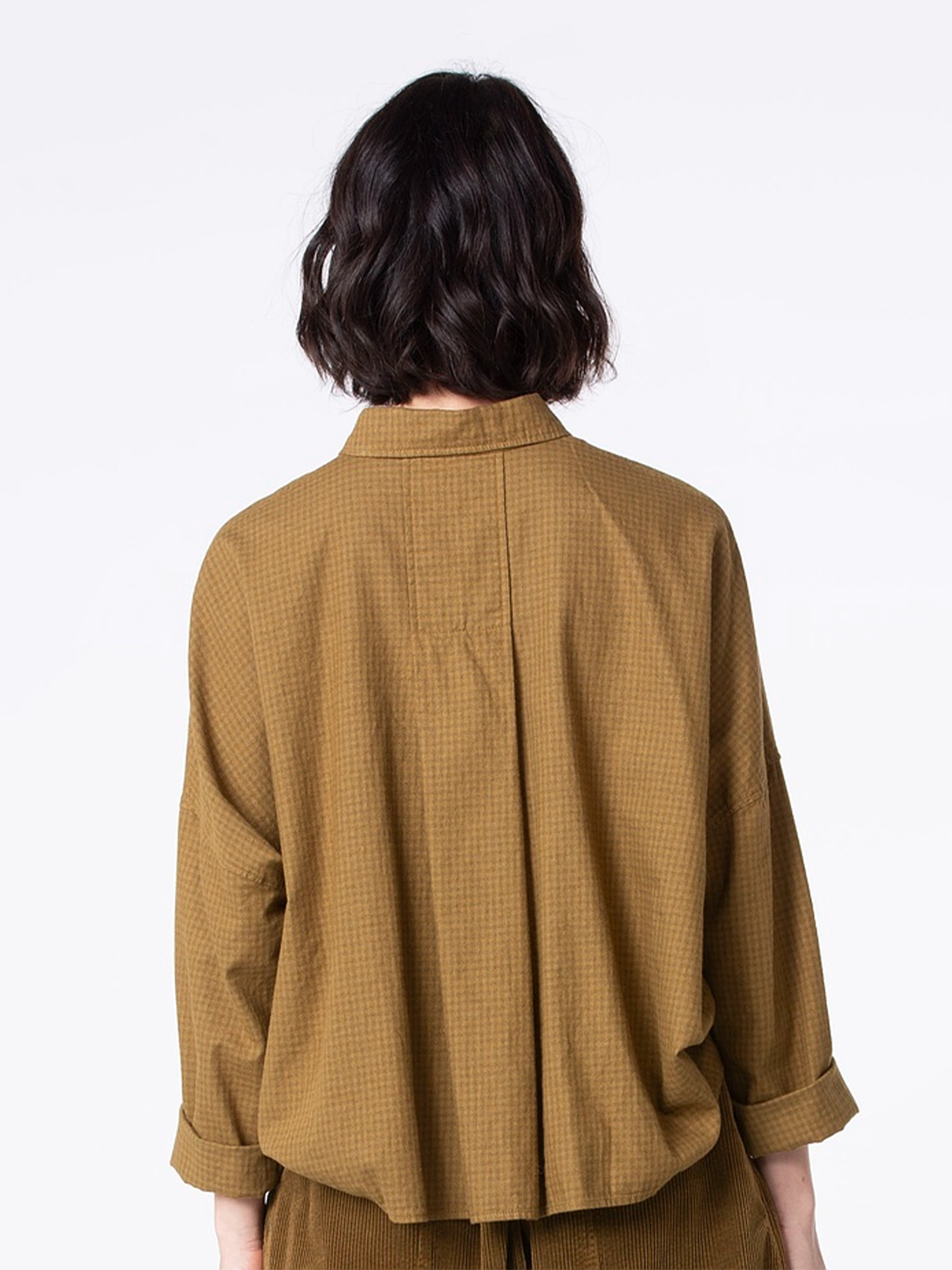 VICHY CHECK SHIRT TOBACCO