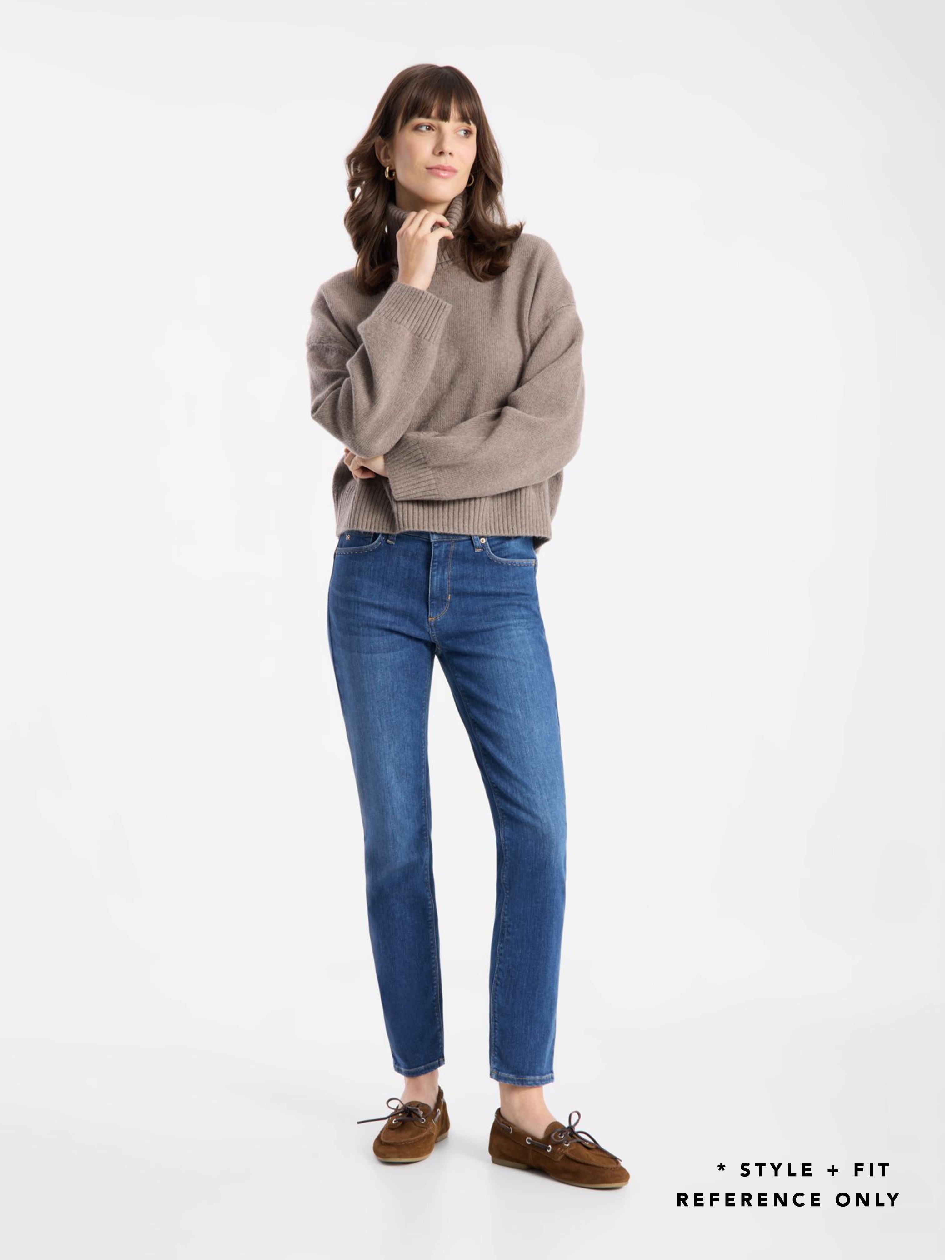 SUZY RING STRETCH DENIM JEAN DARK BLUE
