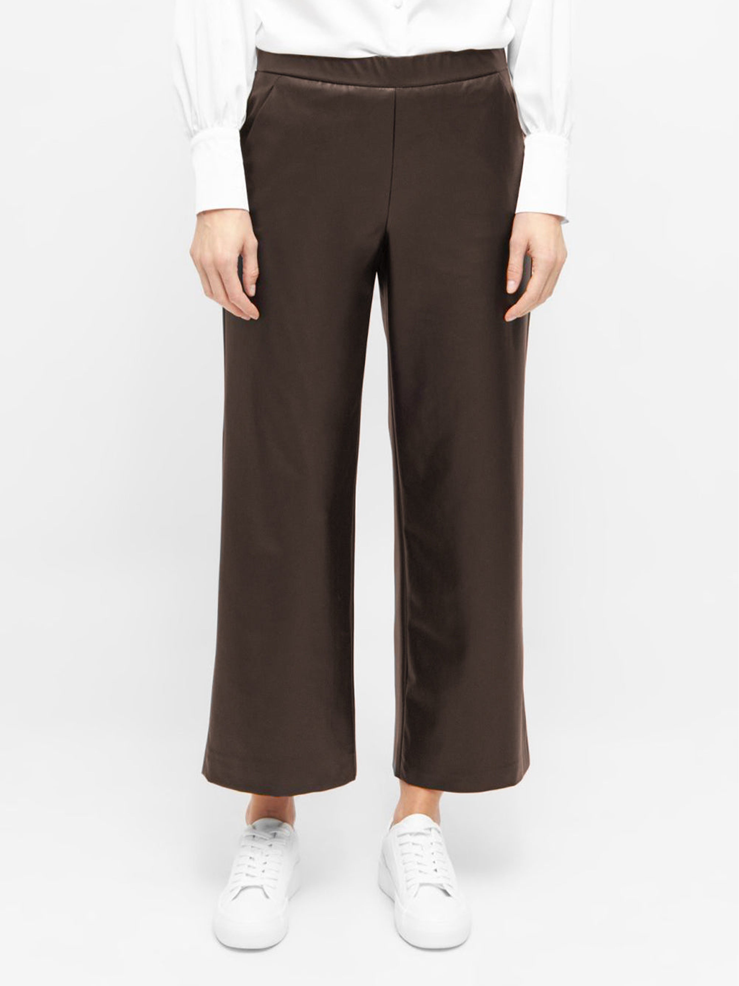 PALINA 6/8 VEGAN LEATHER PANT TABAC / TOBACCO