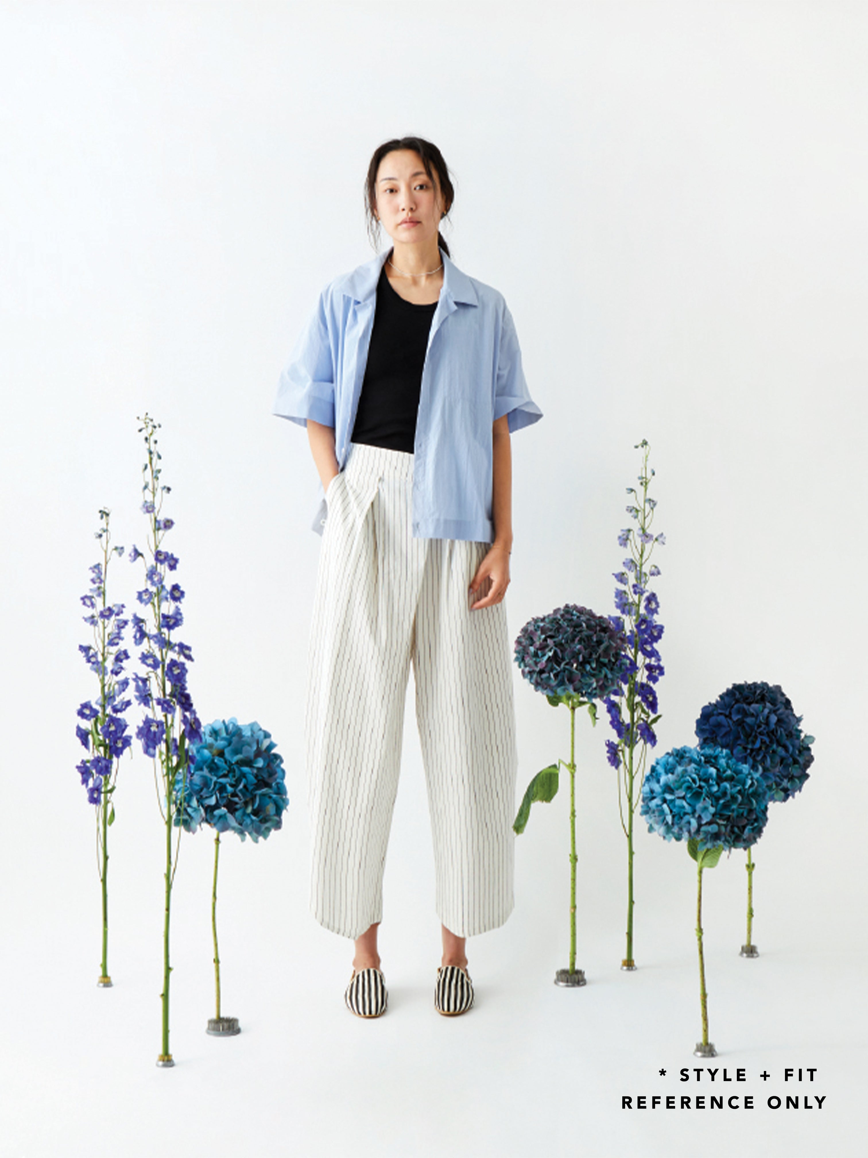 STRIPE PANT PC020 DET/BEIGE STRIPE