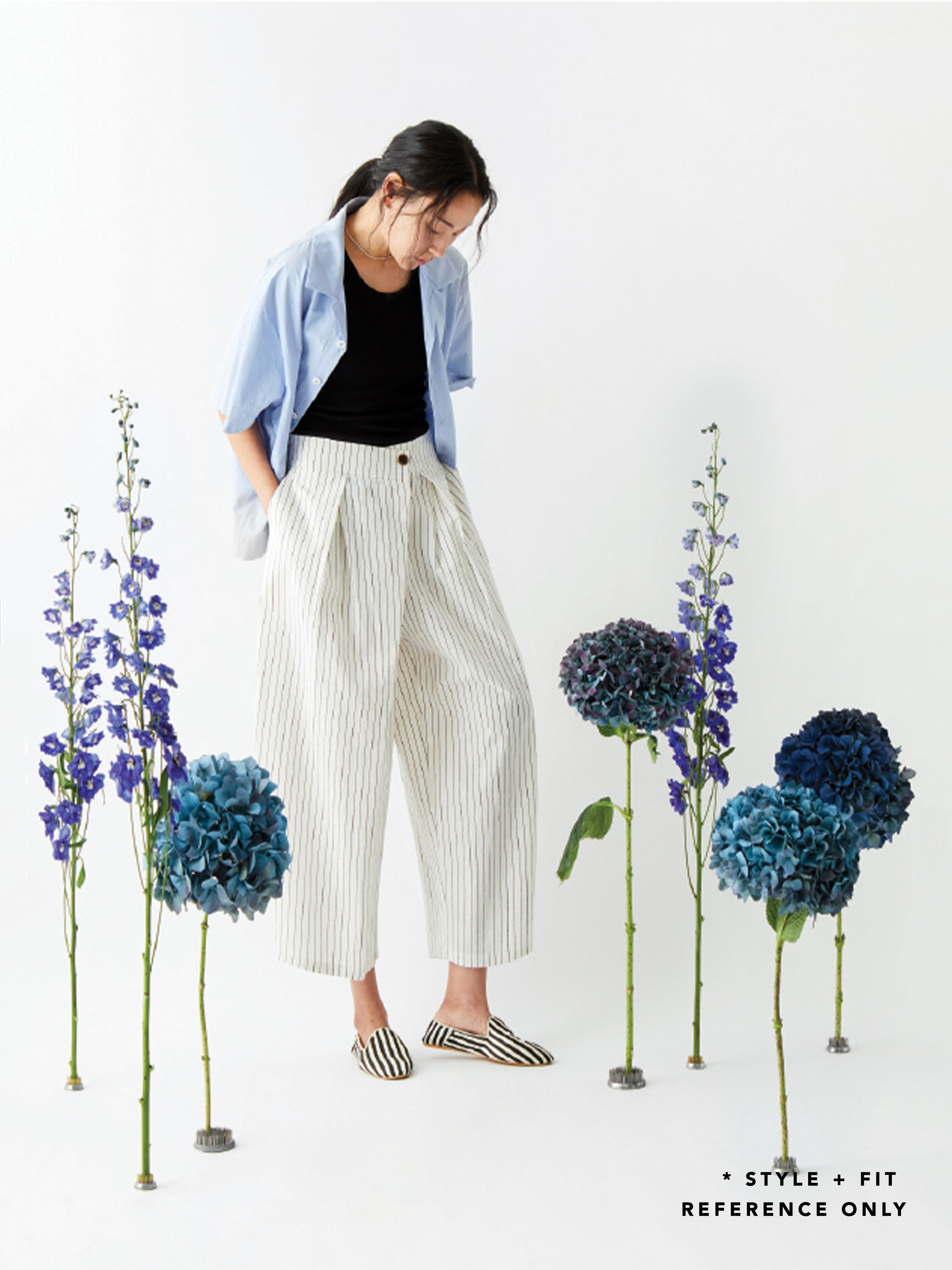 STRIPE PANT PC020 DET/BEIGE STRIPE