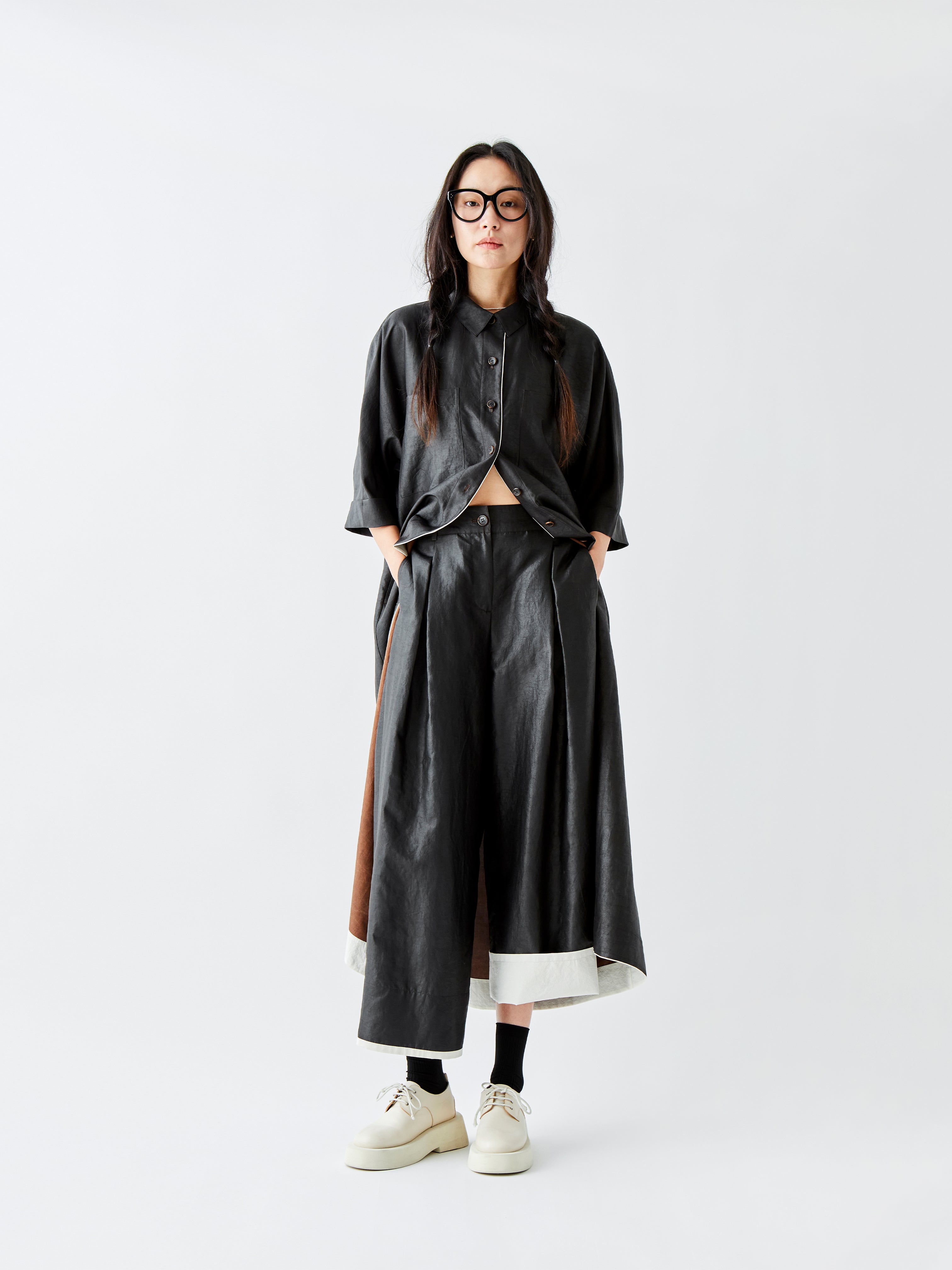 SILK PANT PM160 CLAY BLACK