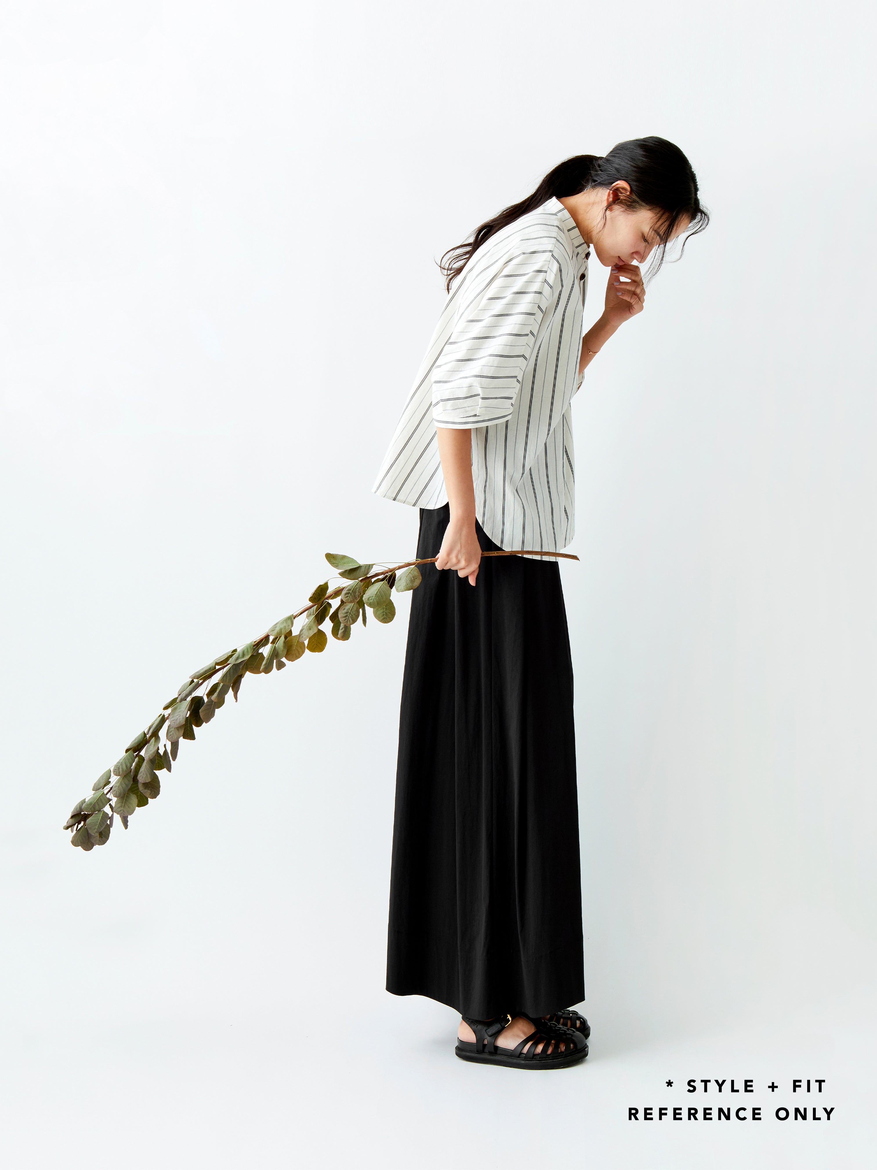 SHIRT BC070 BEIGE STRIPE