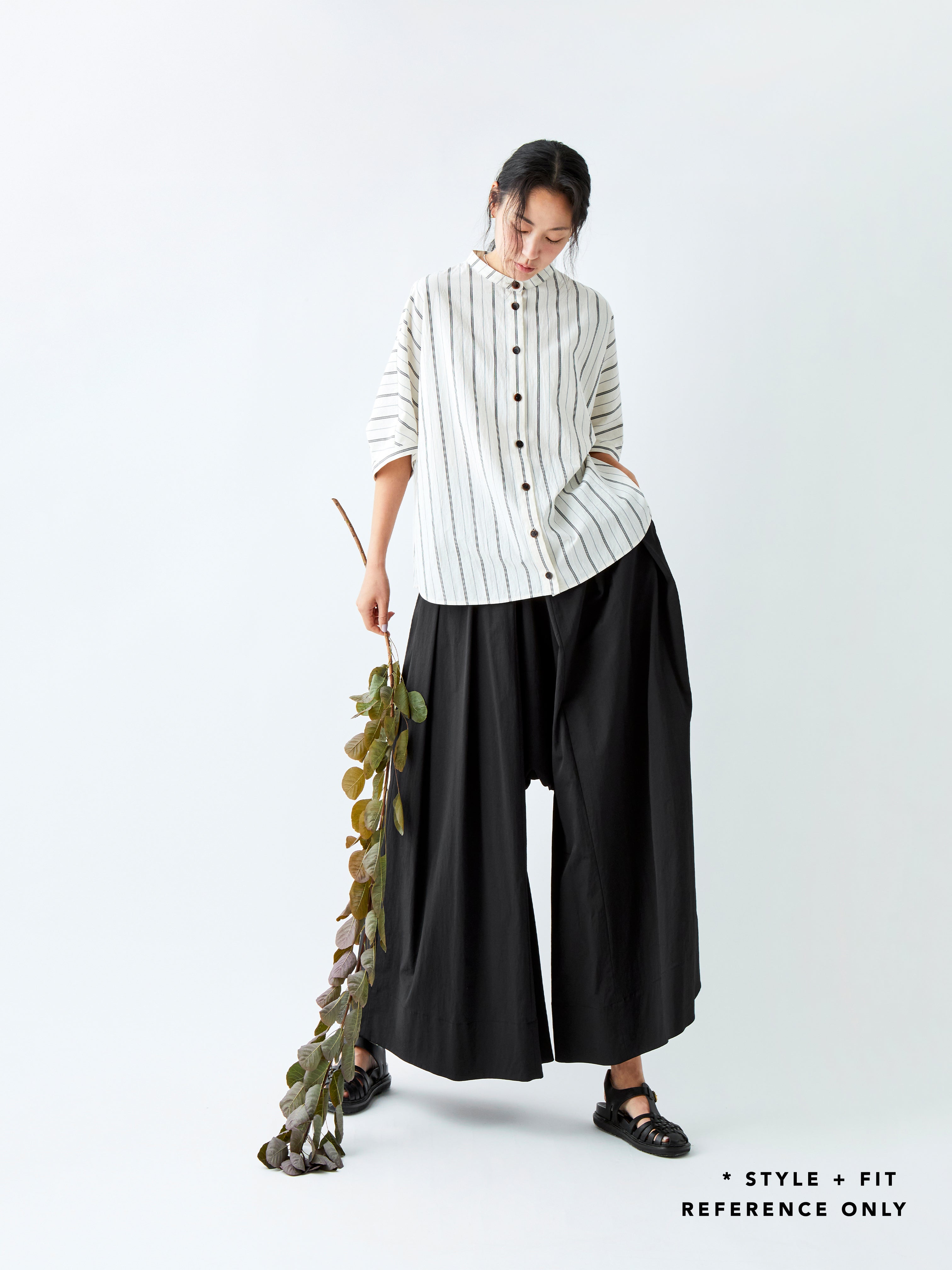 SHIRT BC070 BEIGE STRIPE