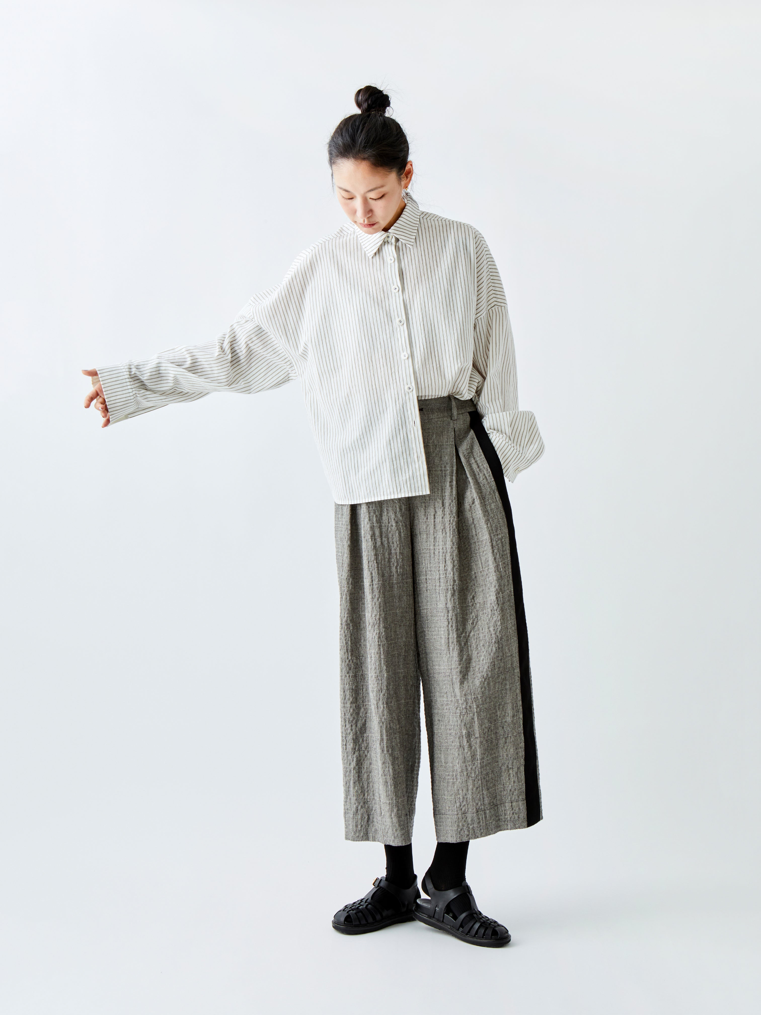 SHIRT BC030 GREY STRIPE