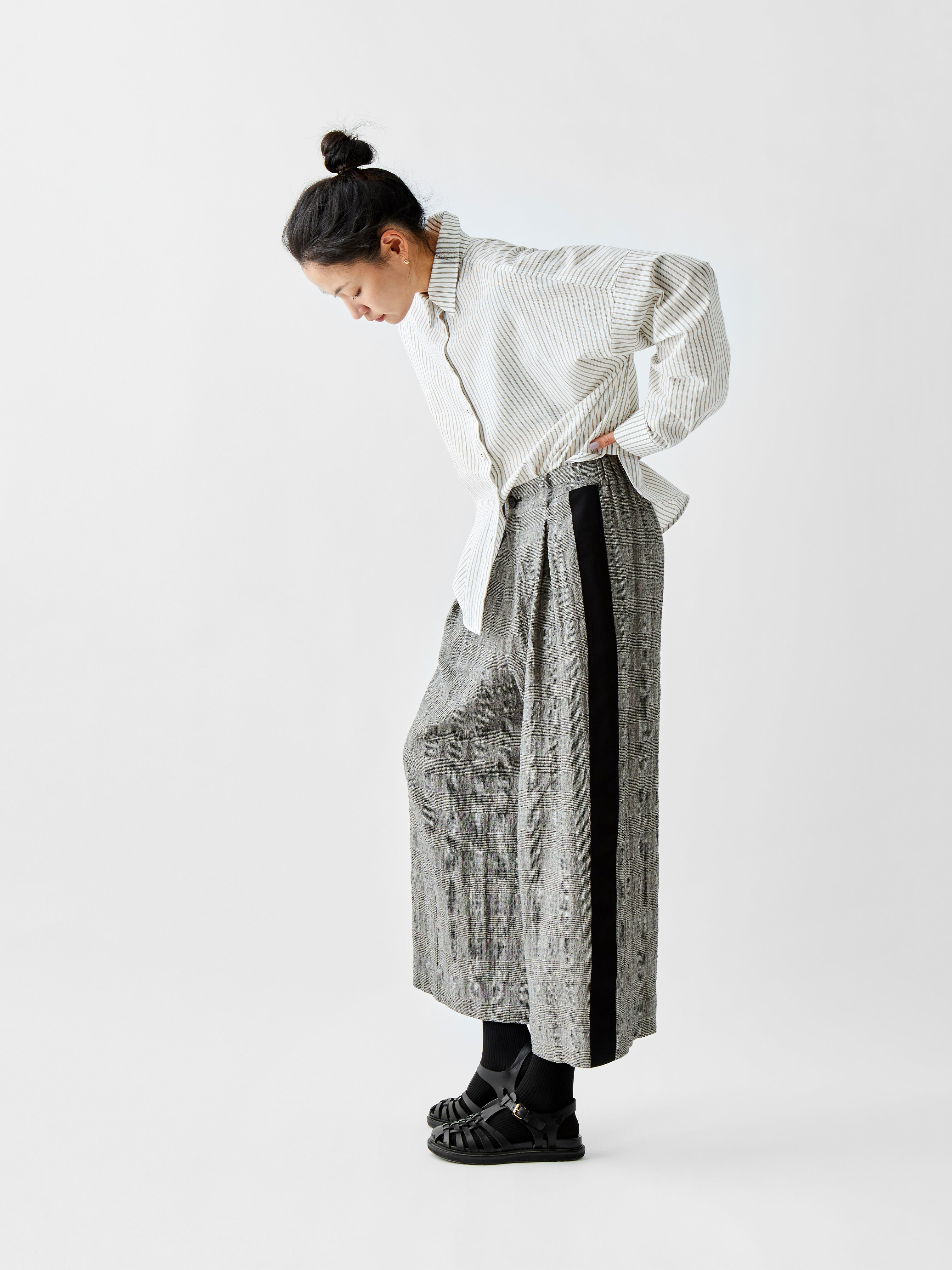 SHIRT BC030 GREY STRIPE