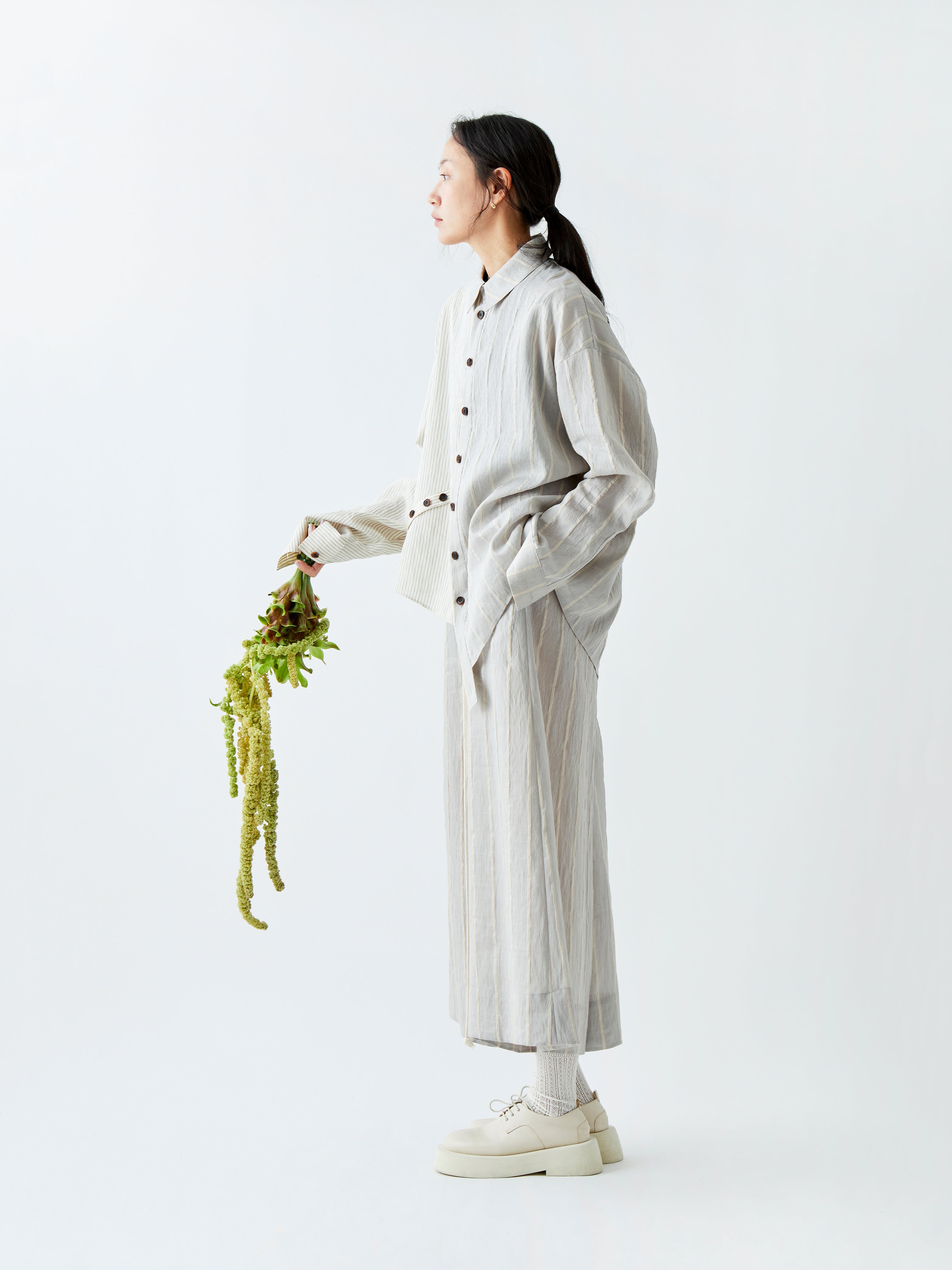 SHIRT BL160 GREY STRIPE