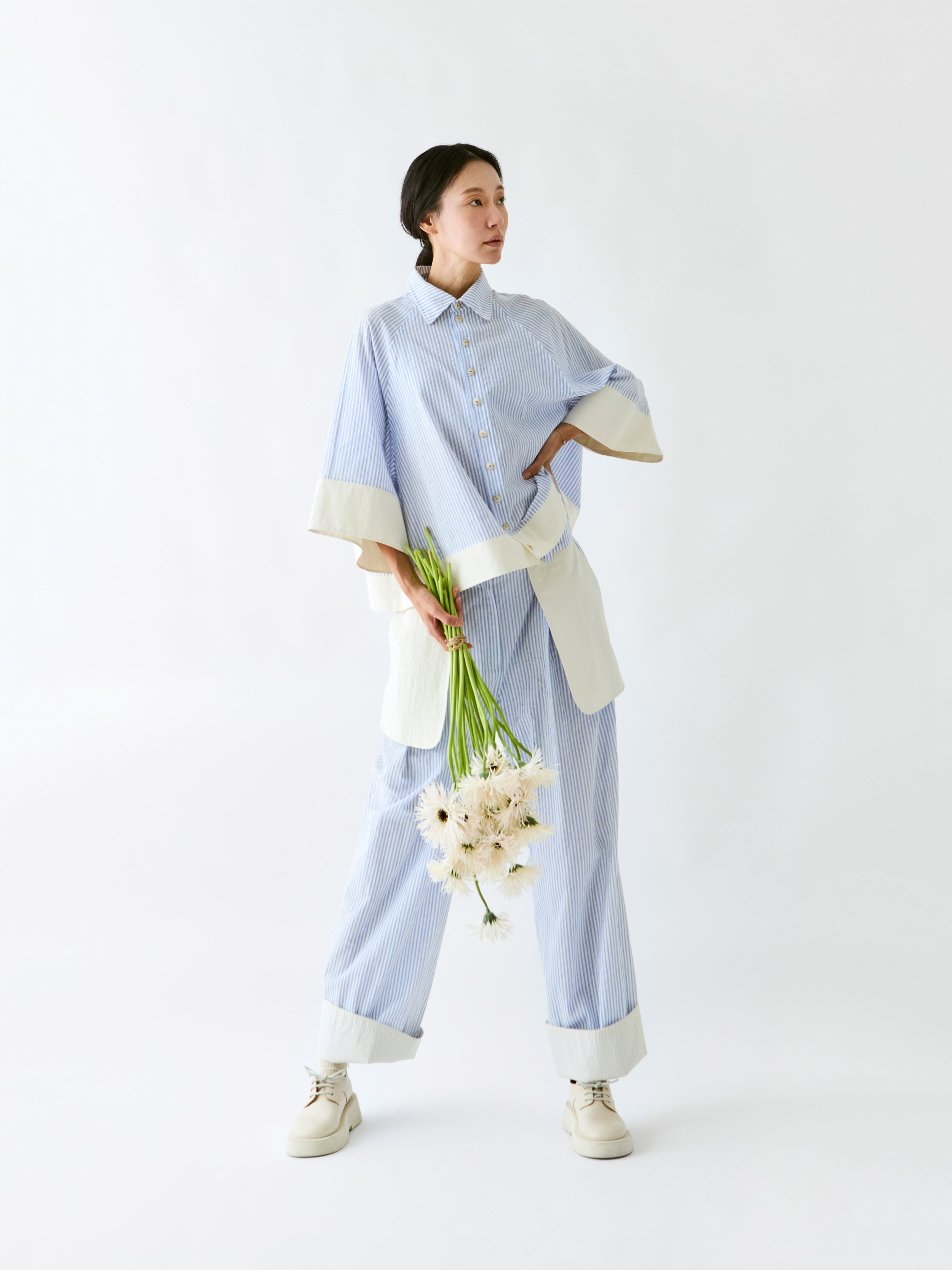 BC130 SHIRT BLUE STRIPE