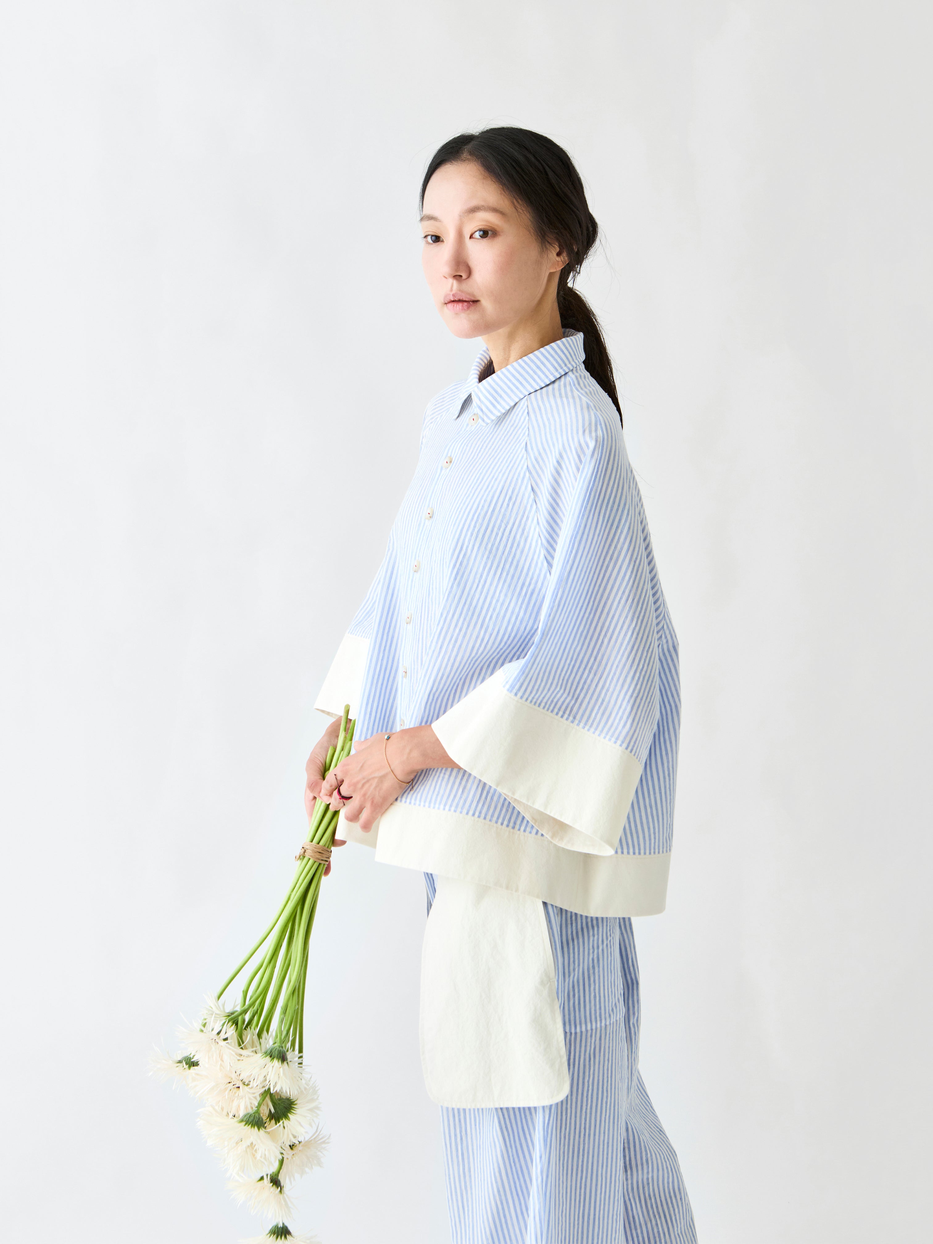 BC130 SHIRT BLUE STRIPE