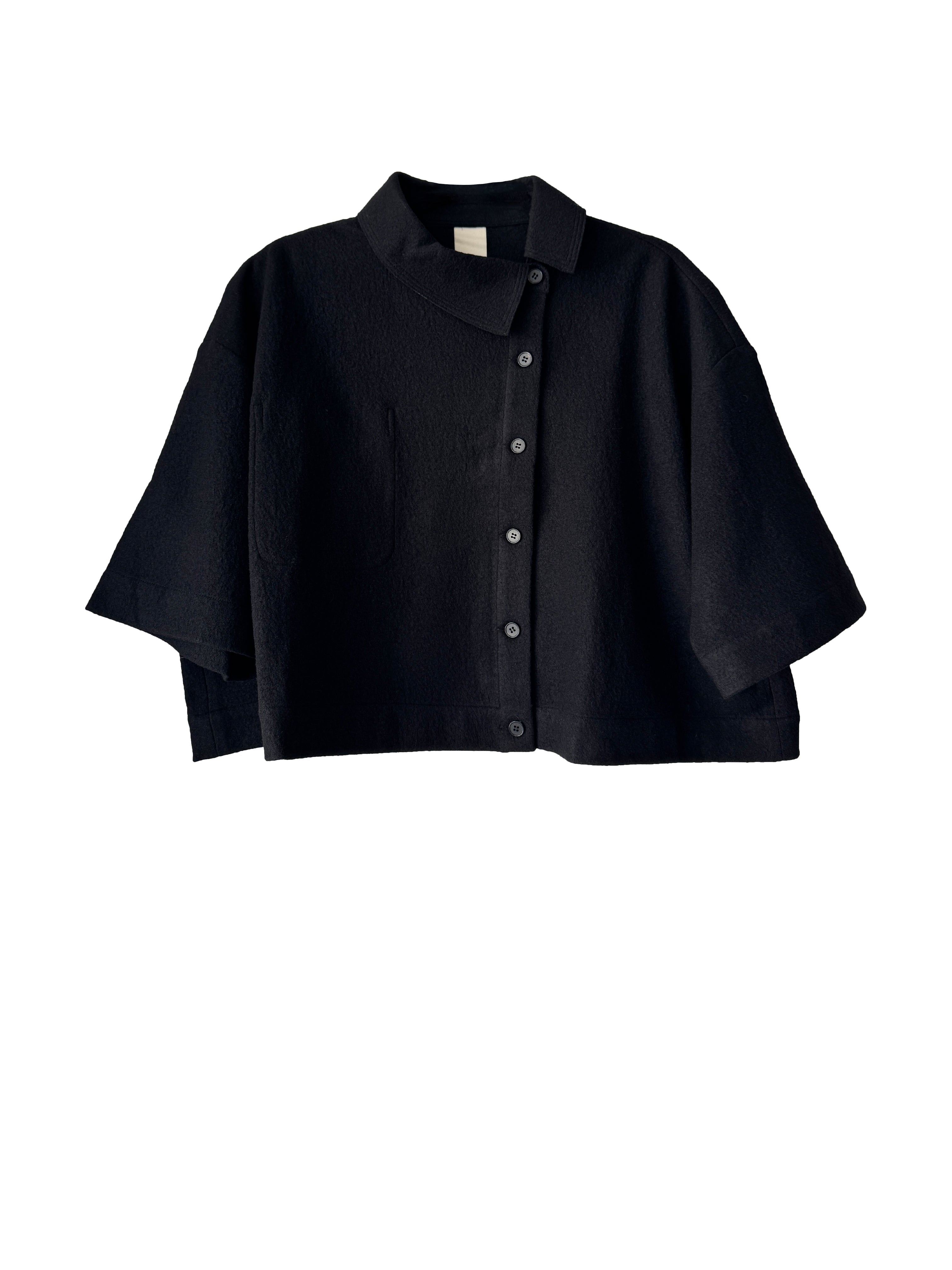 CROP JACKET BLACK