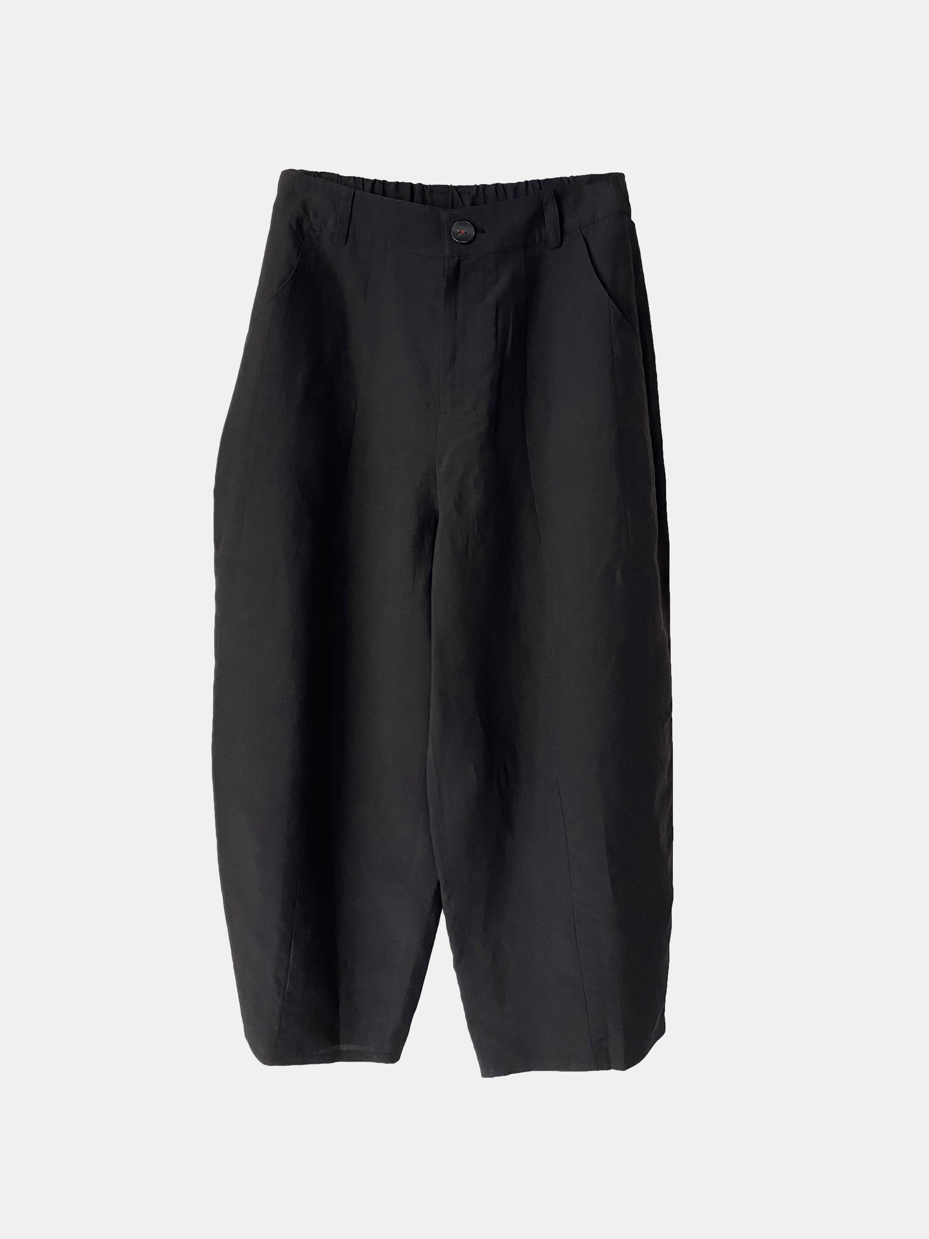 PR030 LINEN BLEND PANT BLACK