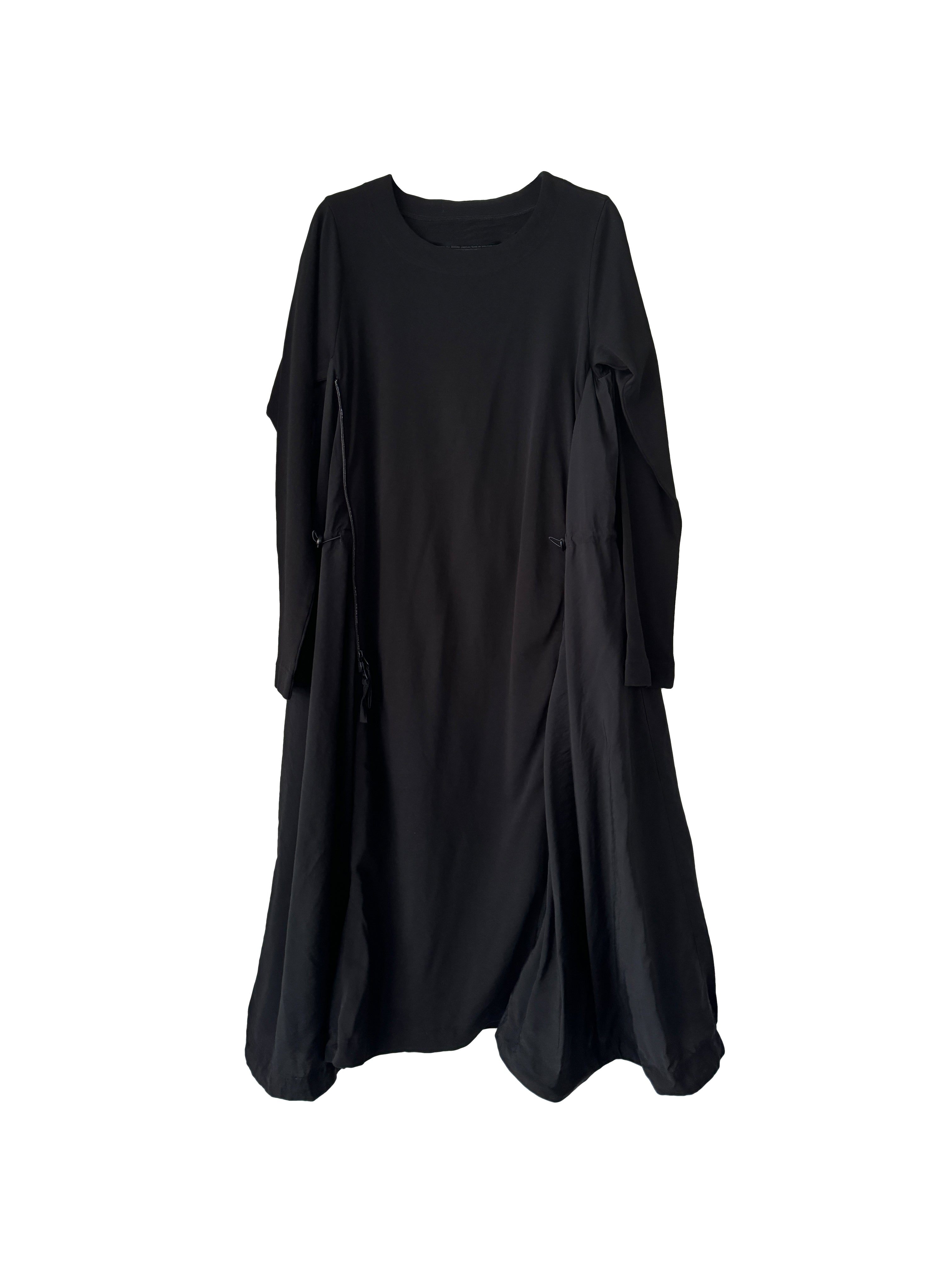 JERSEY KNIT DRESS BLACK