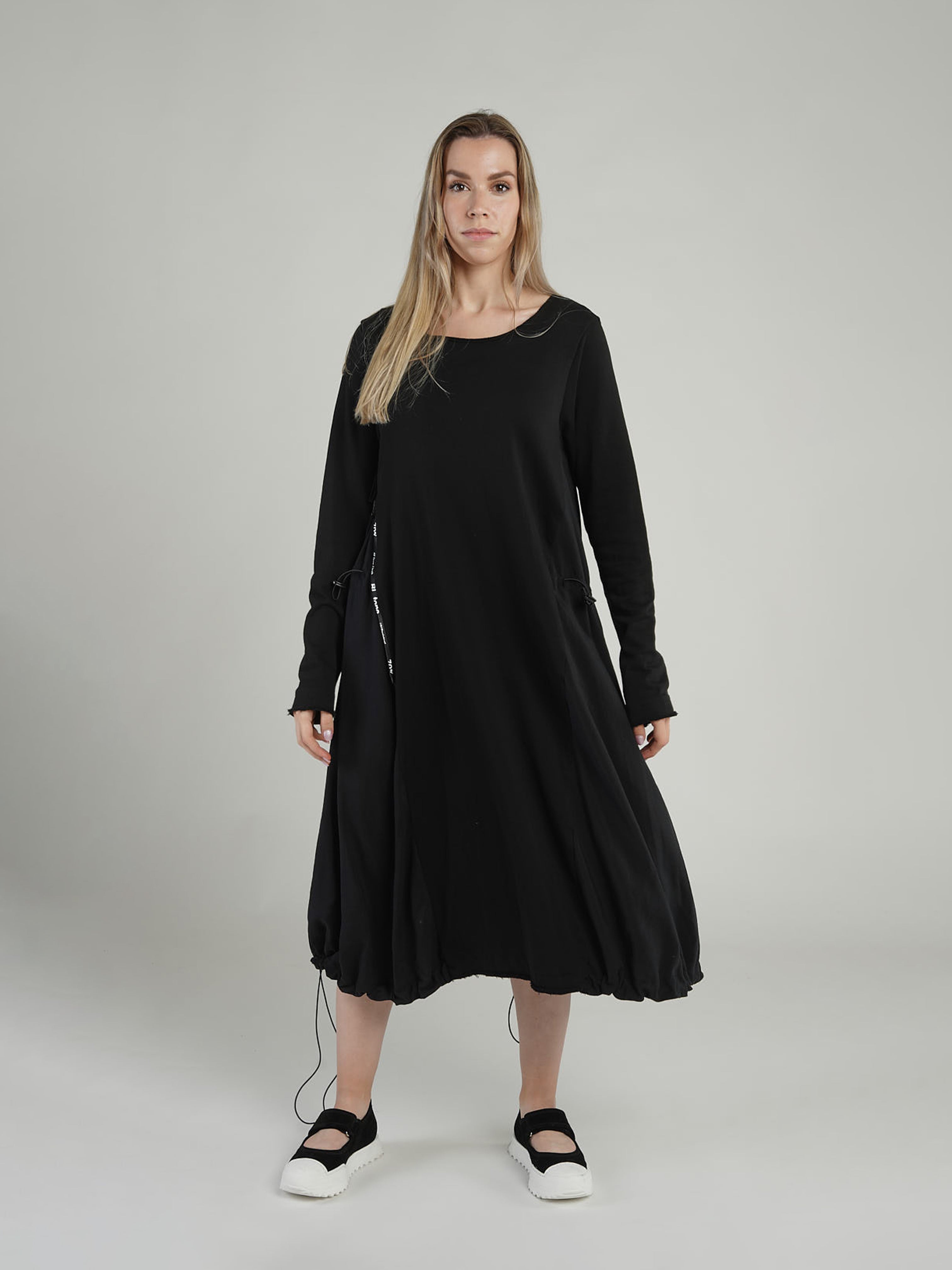 JERSEY KNIT DRESS BLACK