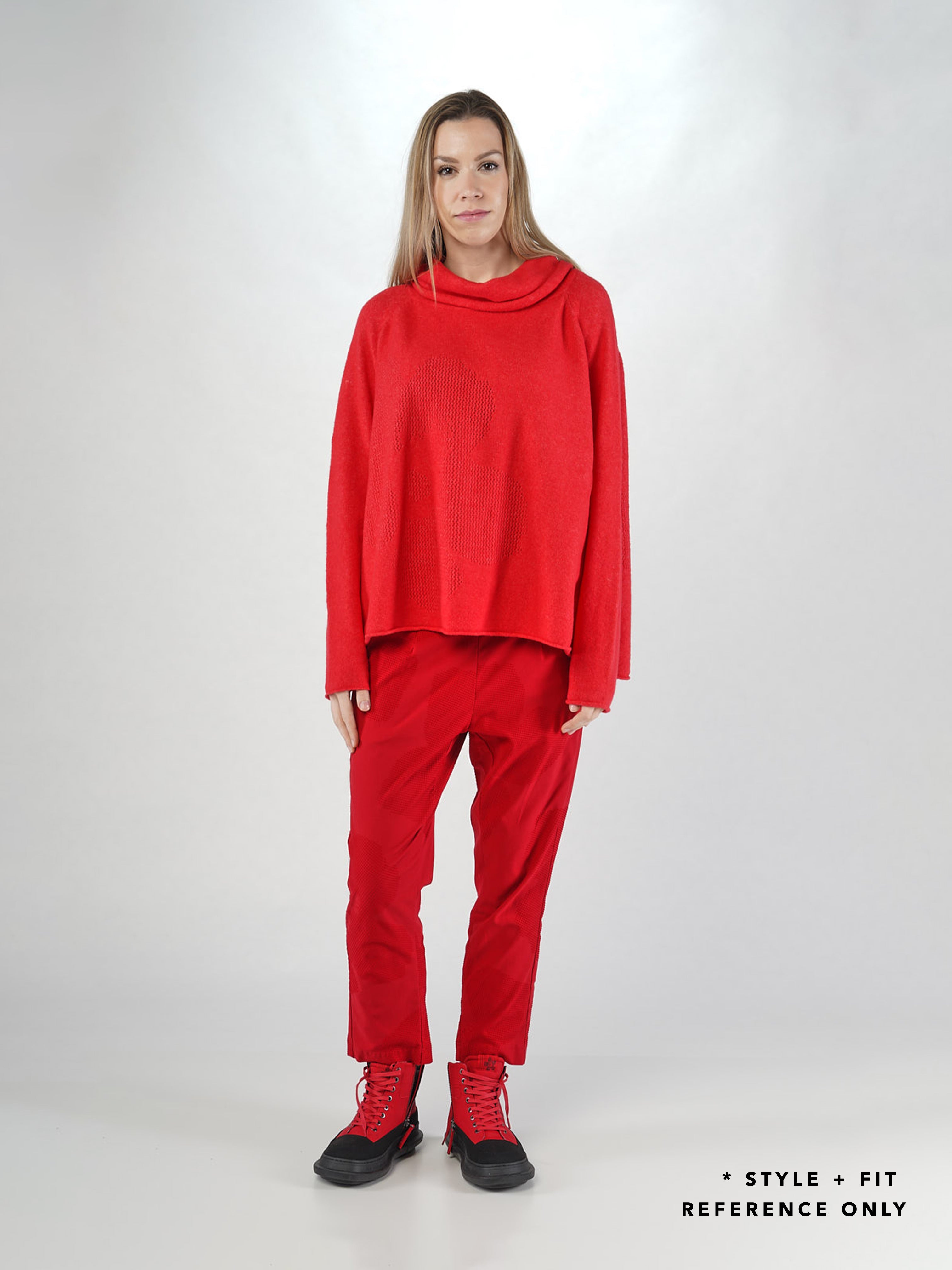 ROLL NECK KNIT LIGHT GREY