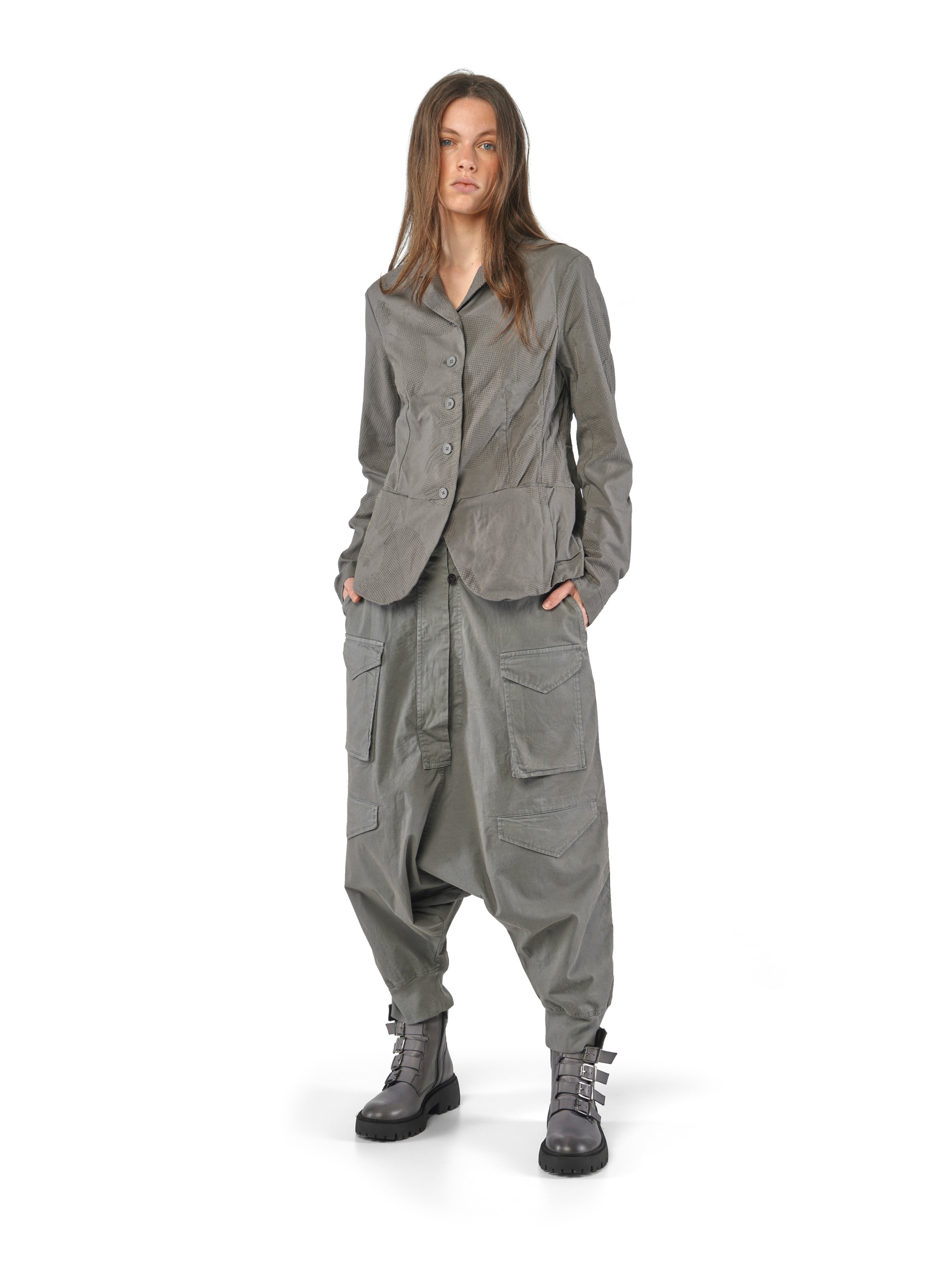 SIGNATURE JACKET VELVET FLOCK DARK GREY