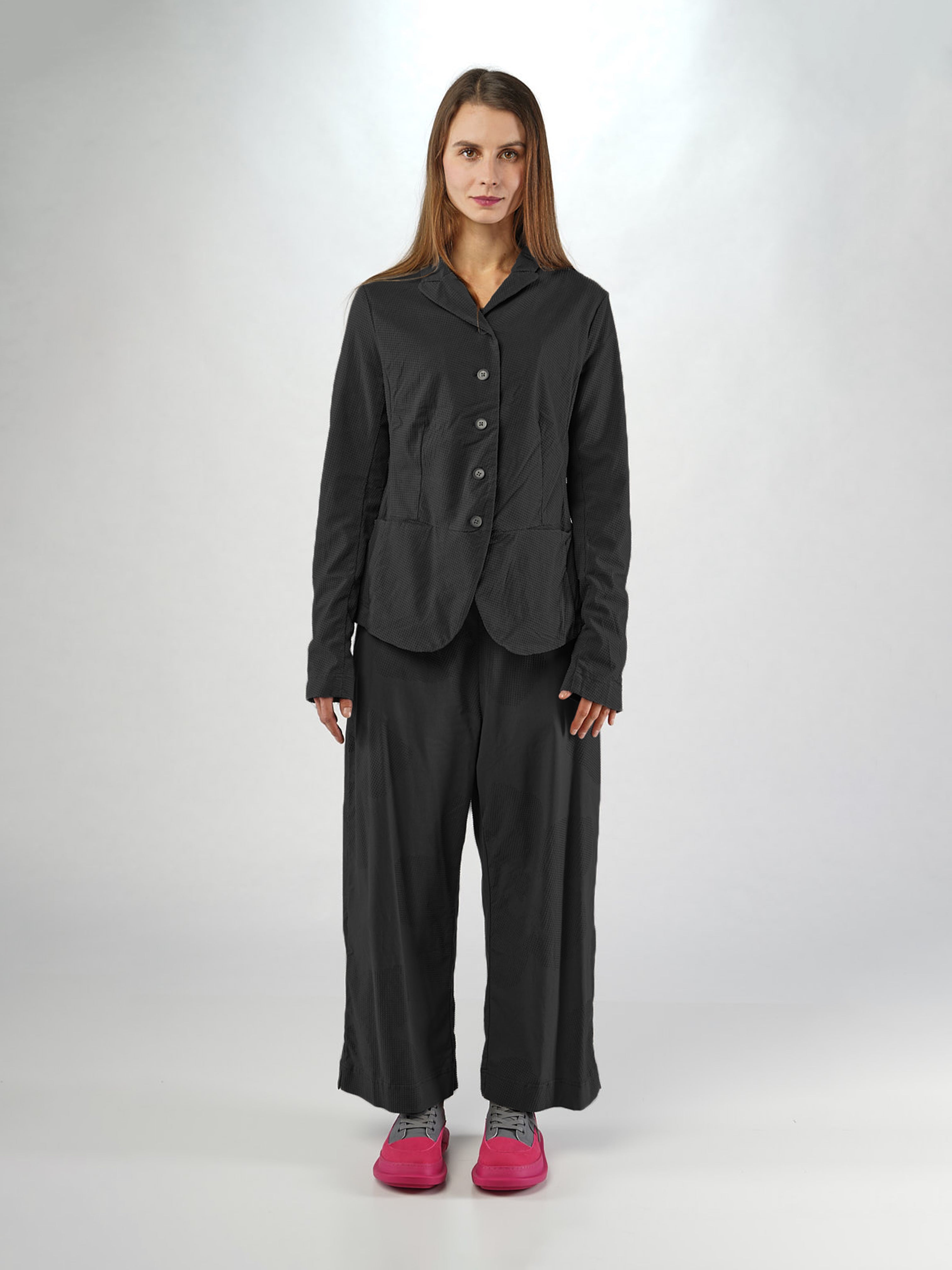 BLAZER BLACK VELVET FLOCK