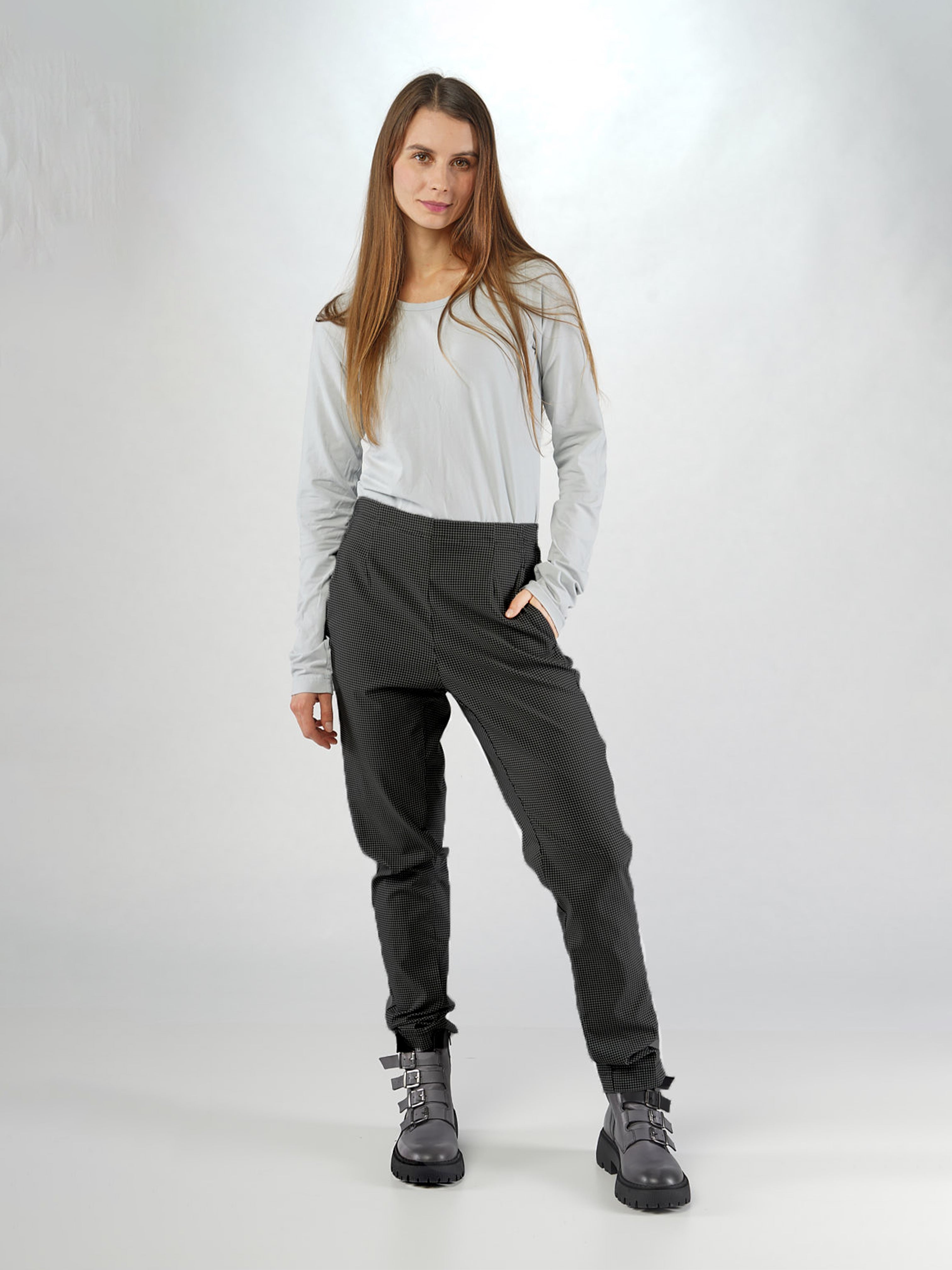 CLASSIC STRETCH PANT BLACK CHECK