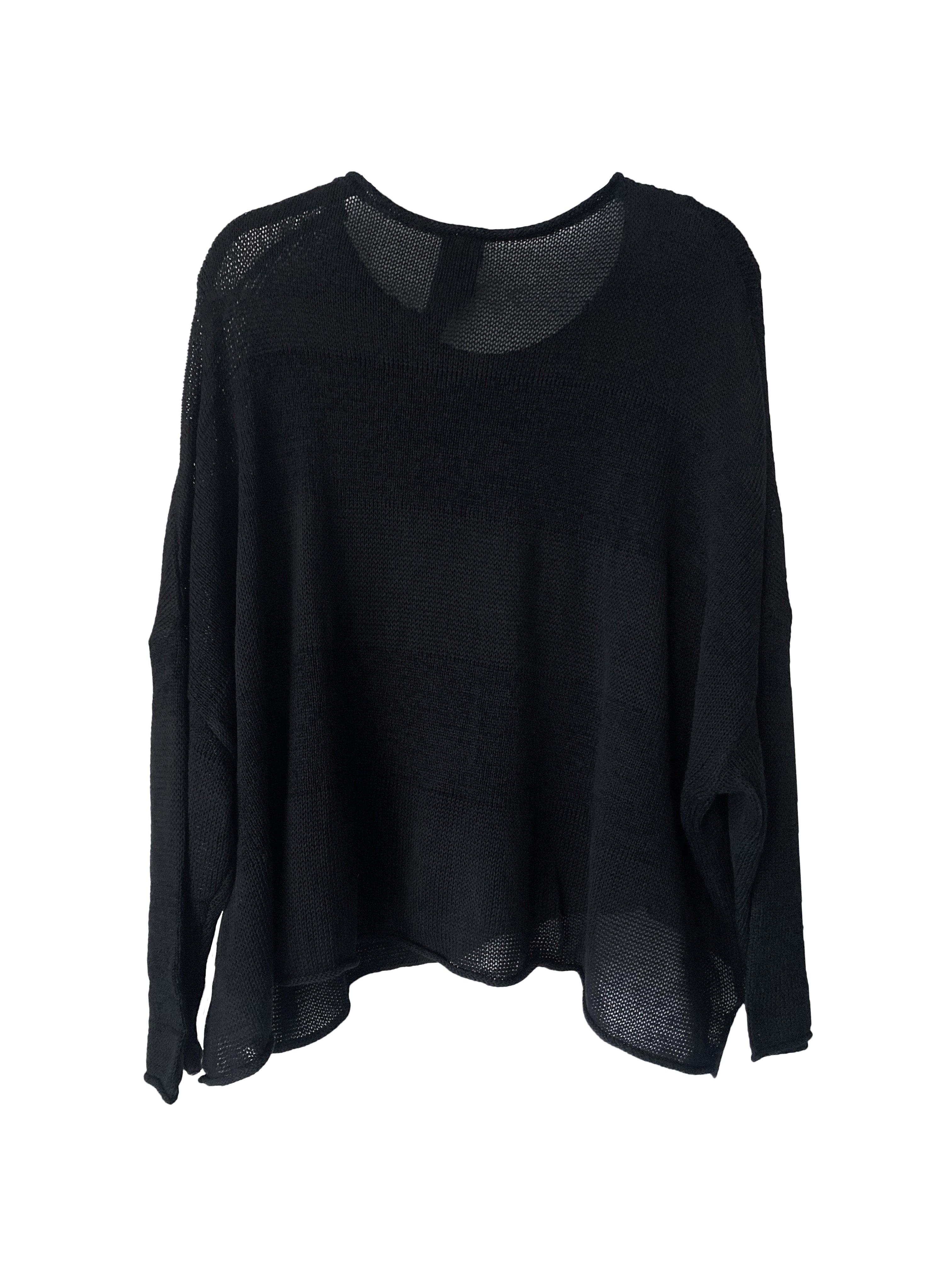 KNIT PULLOVER BLACK