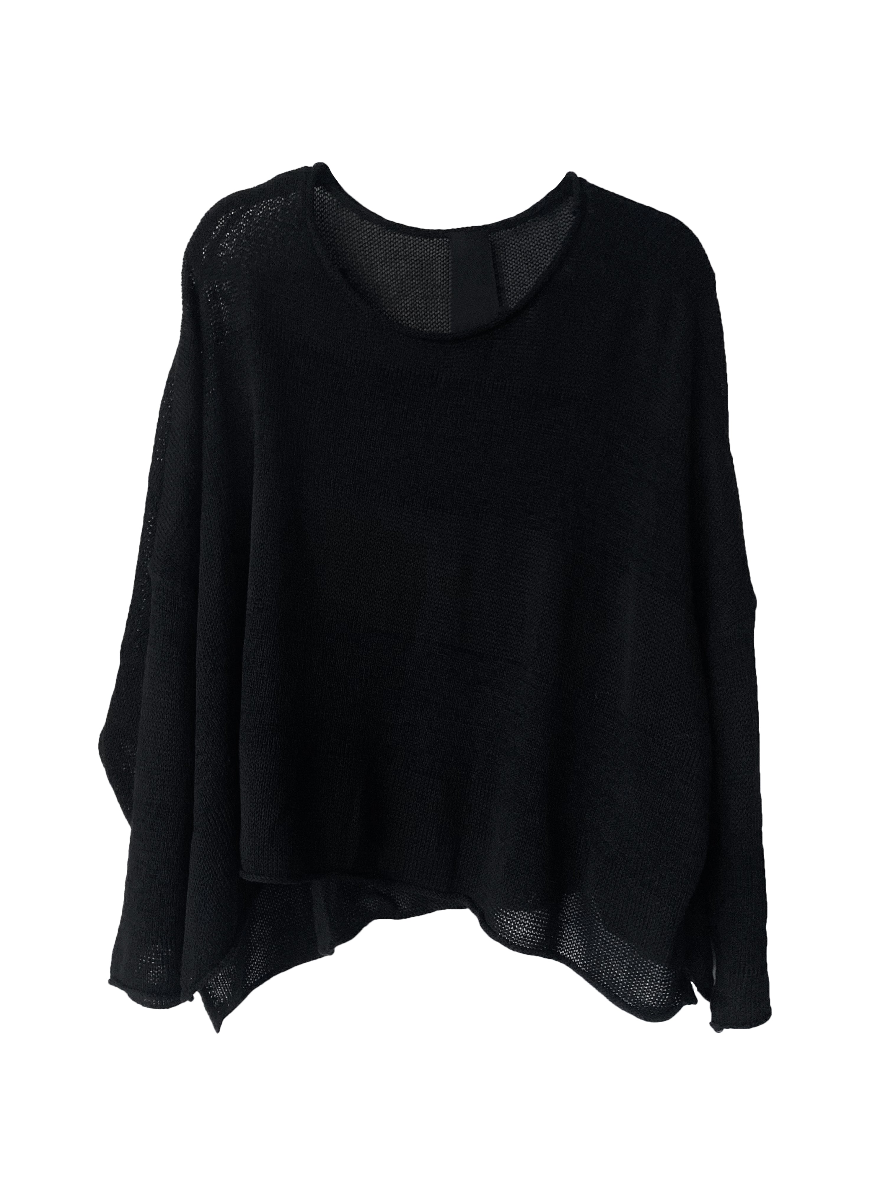 KNIT PULLOVER BLACK