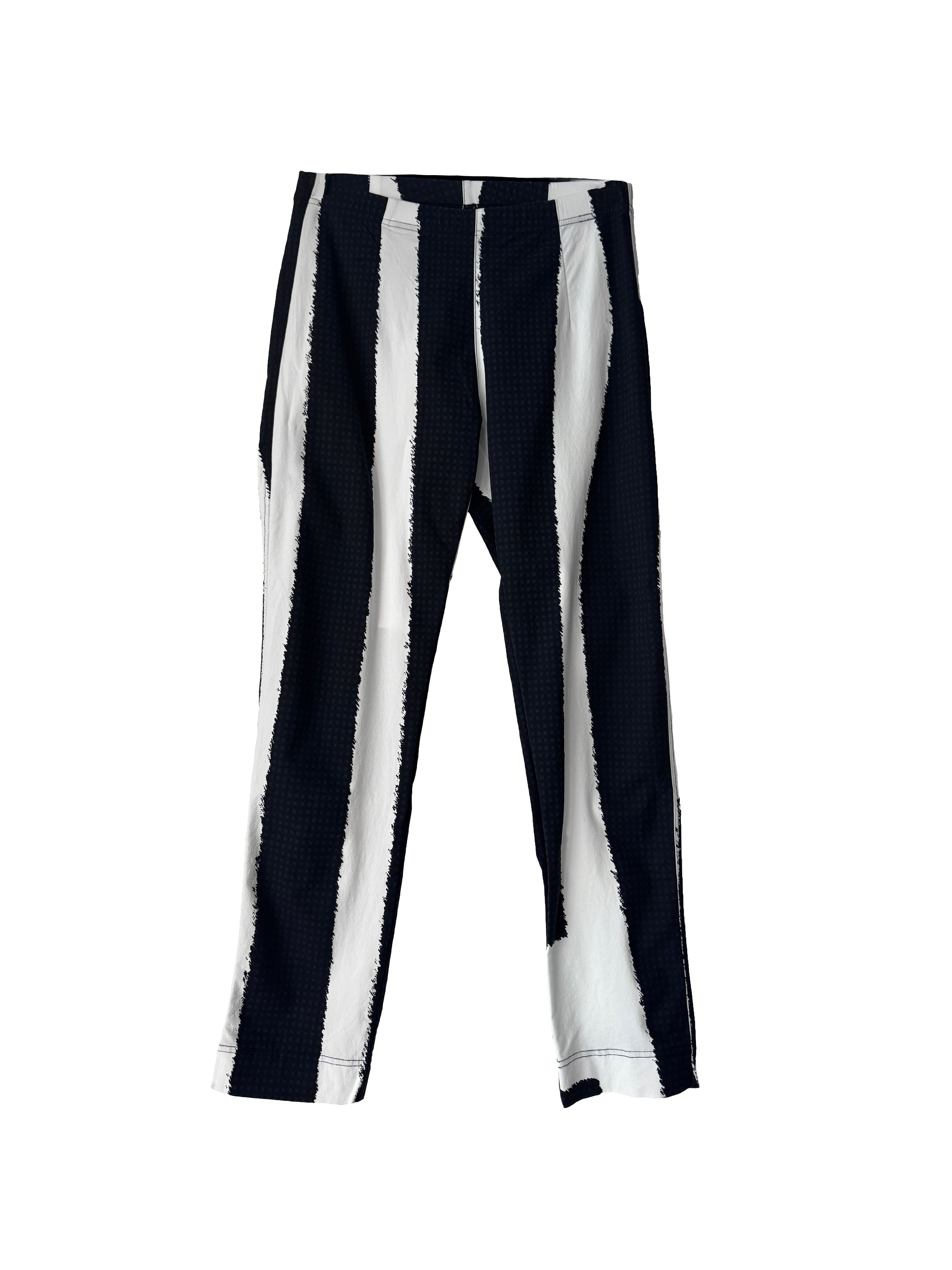ABSTRACT STRIPE PANT BLACK PRINT