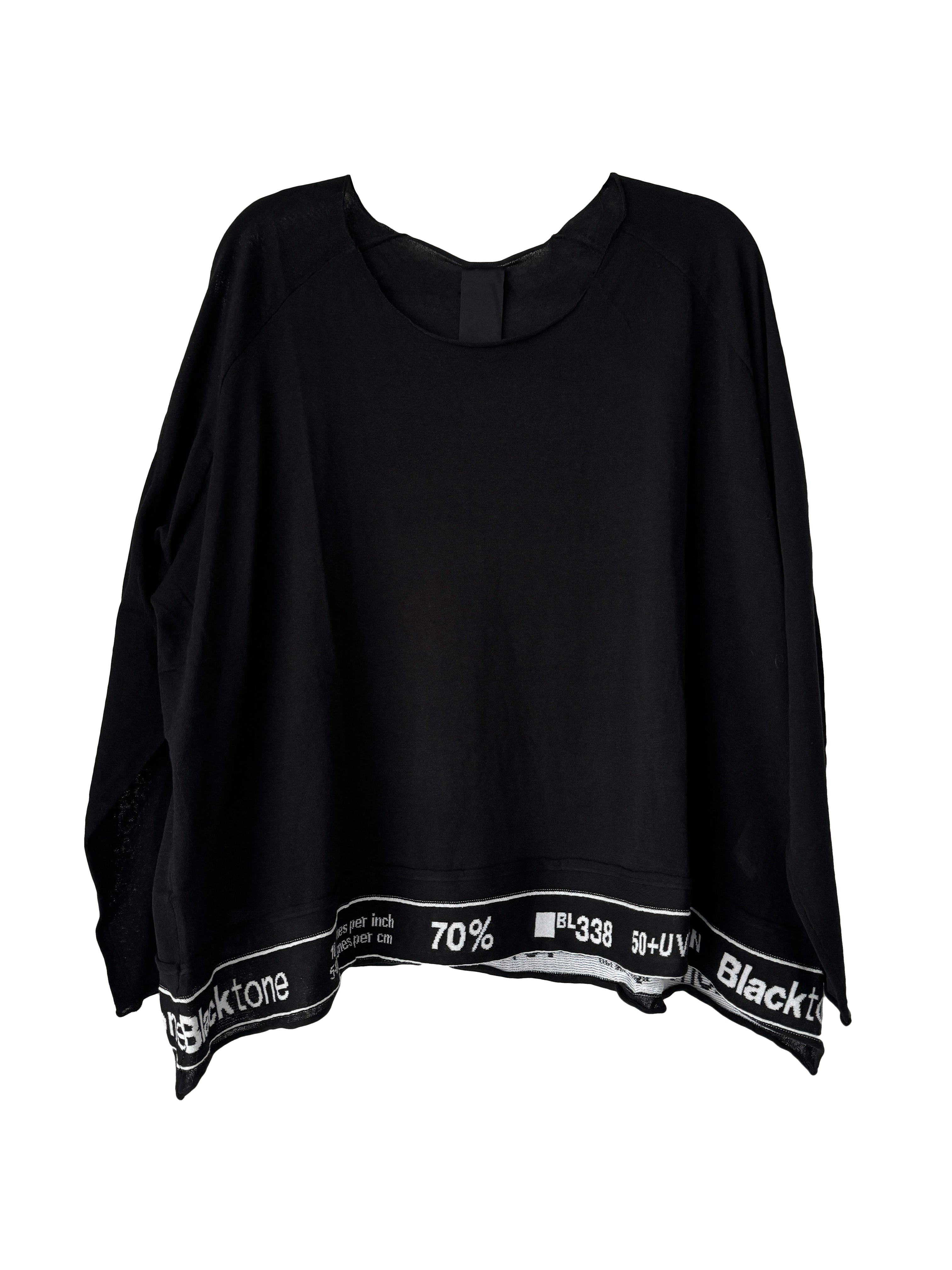 BOXY KNIT BLACK JACQUARD