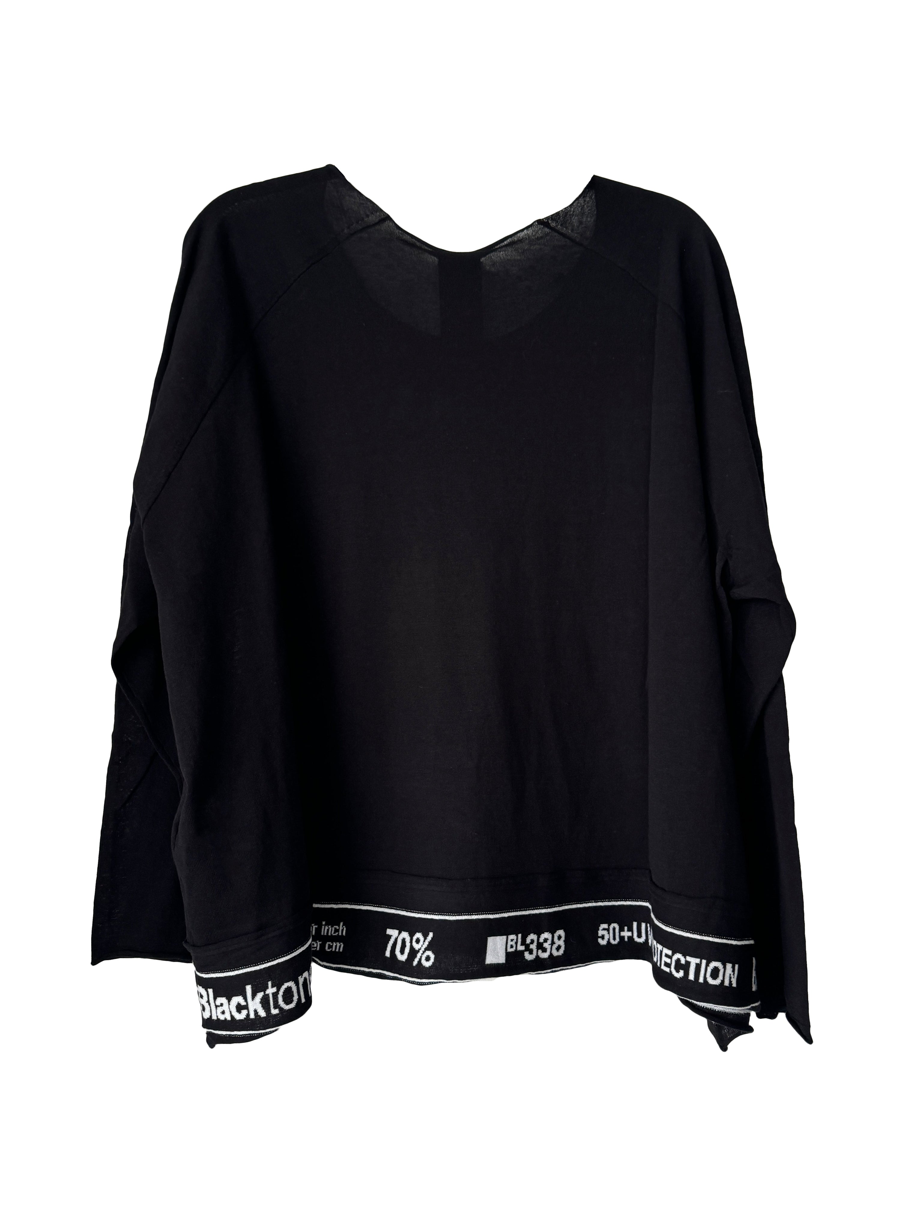 BOXY KNIT BLACK JACQUARD