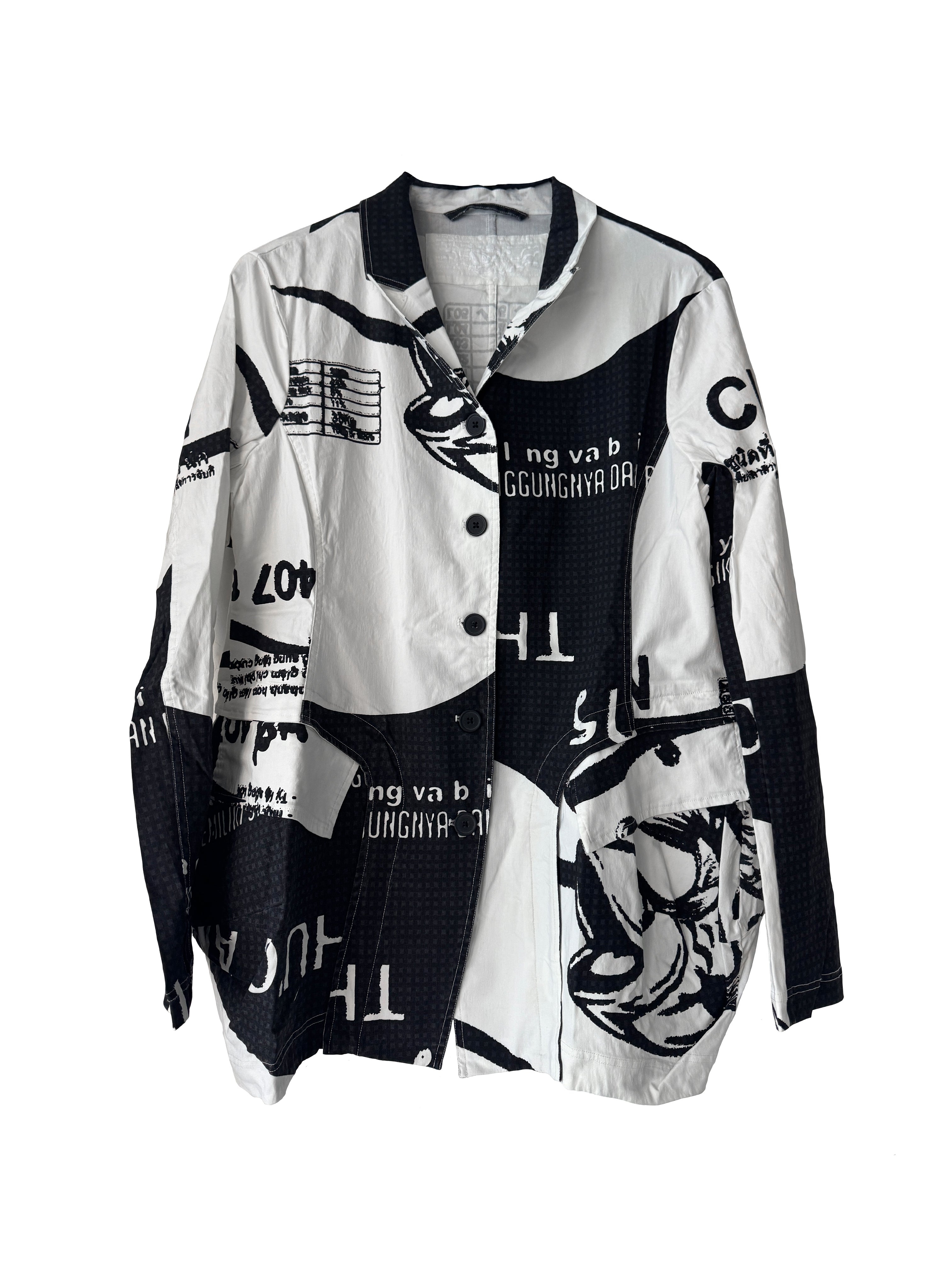 JACKET BLACK PRINT