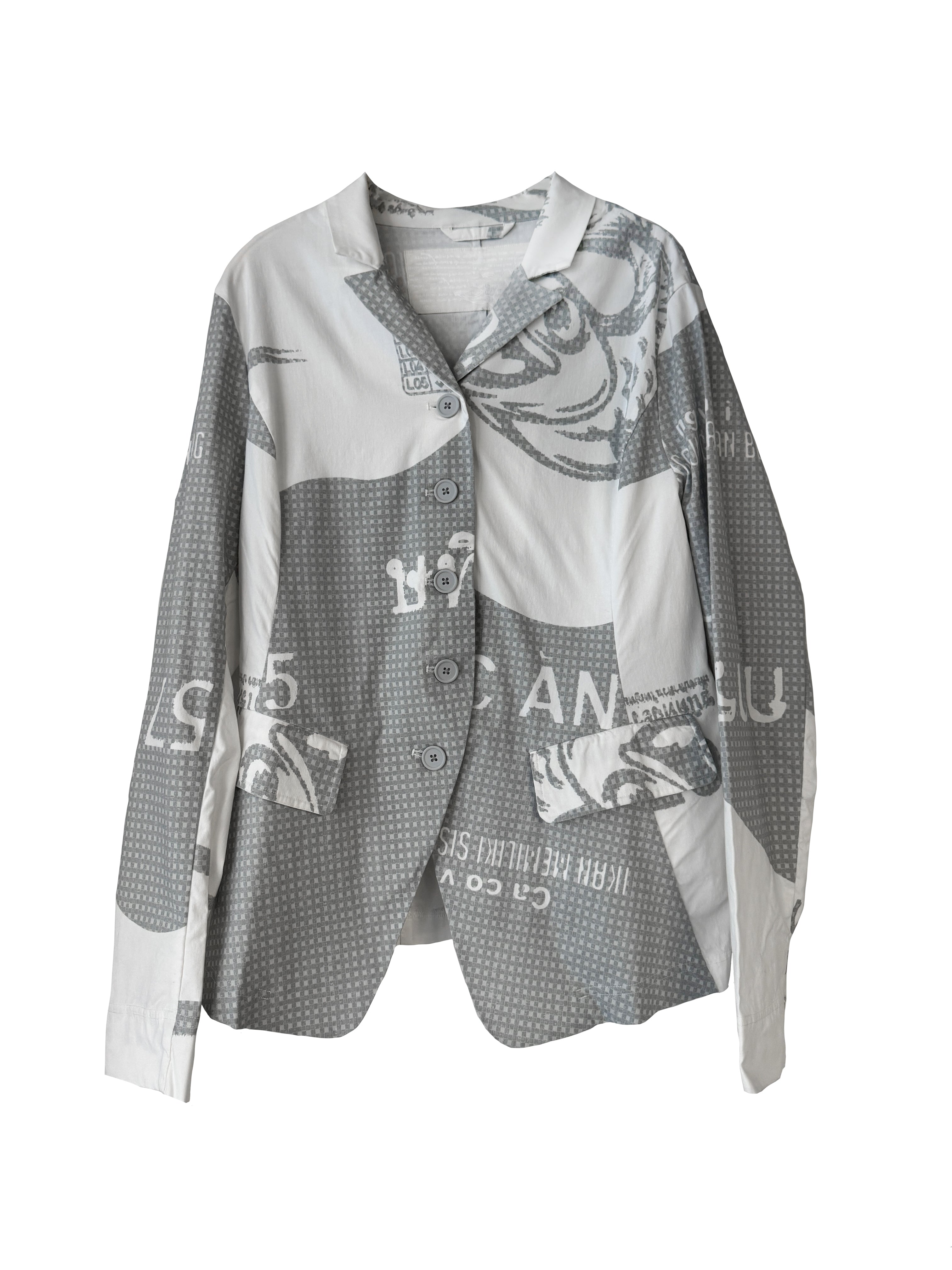 JACKET GREY PRINT