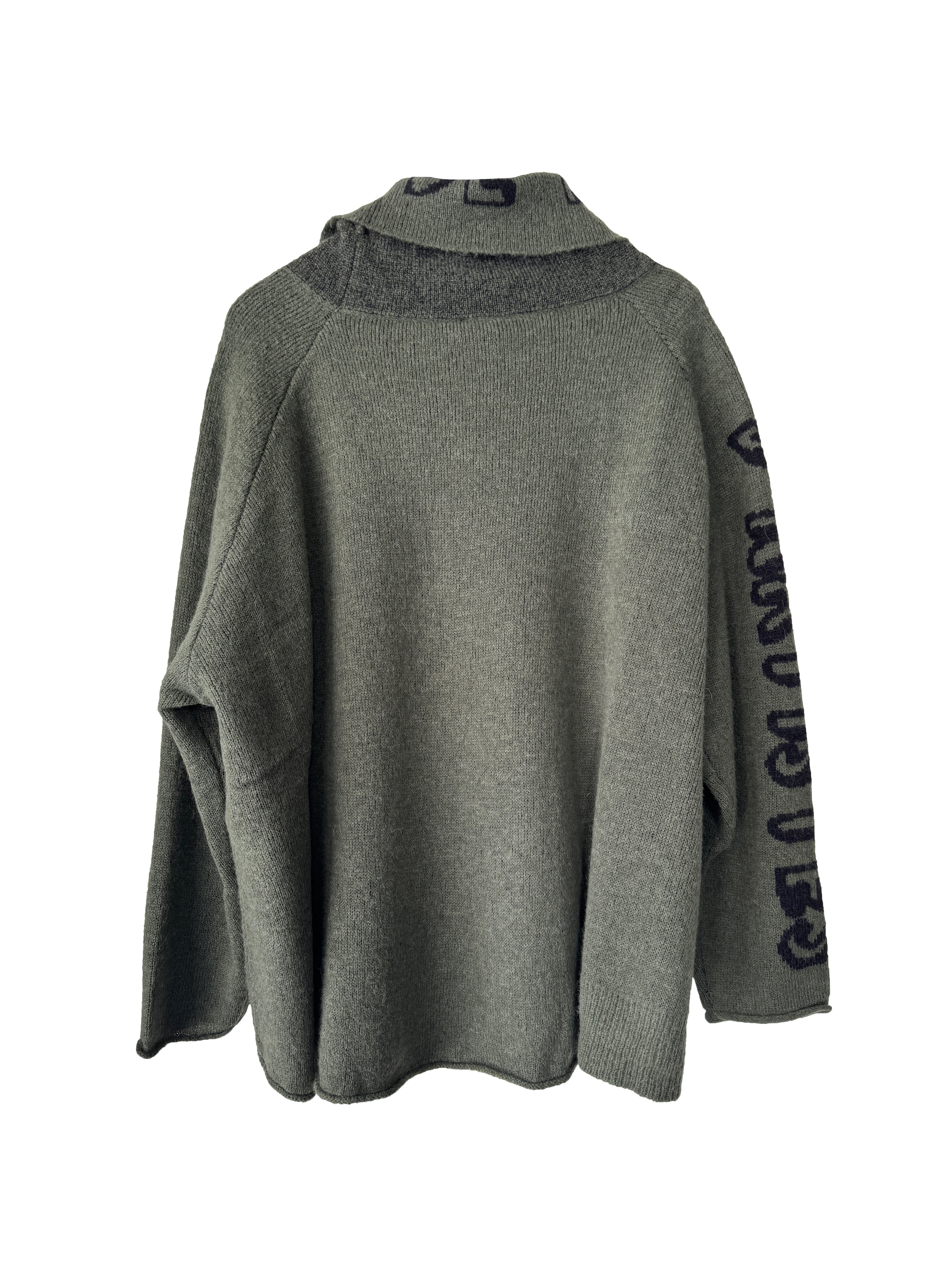 ROLL NECK KNIT CAMP JACQUARD