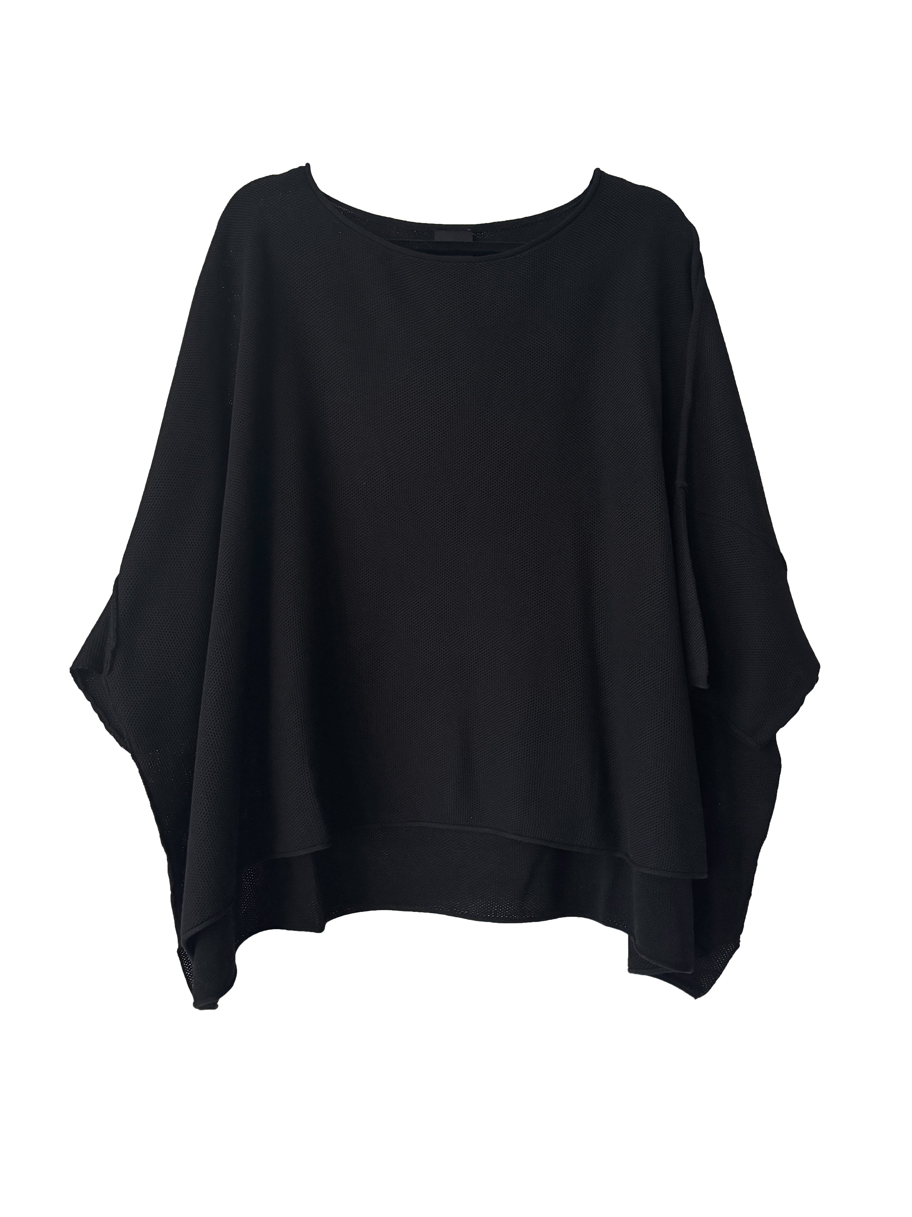 TEXTURED KNIT BLACK