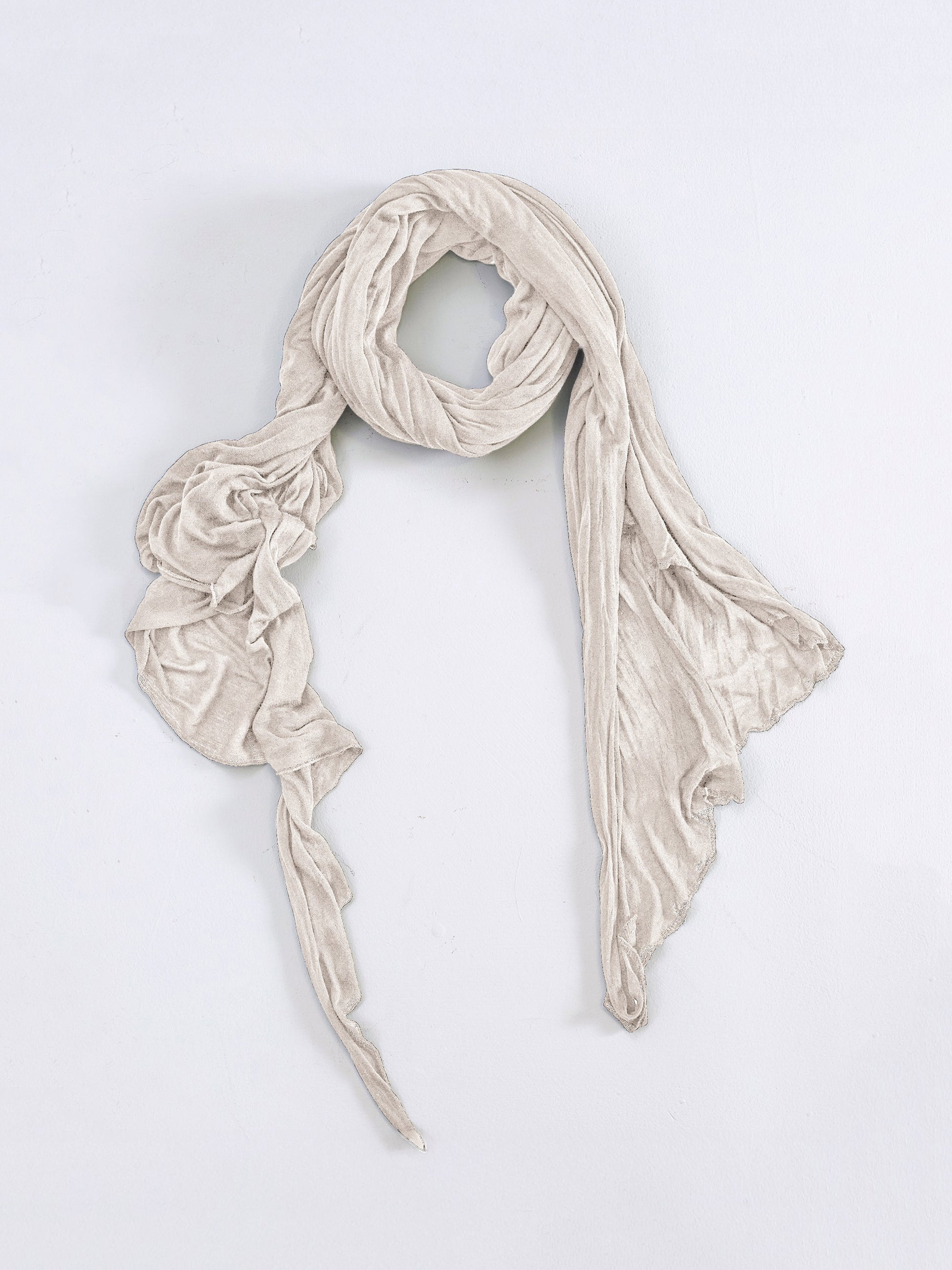 KNIT SCARF CHALK