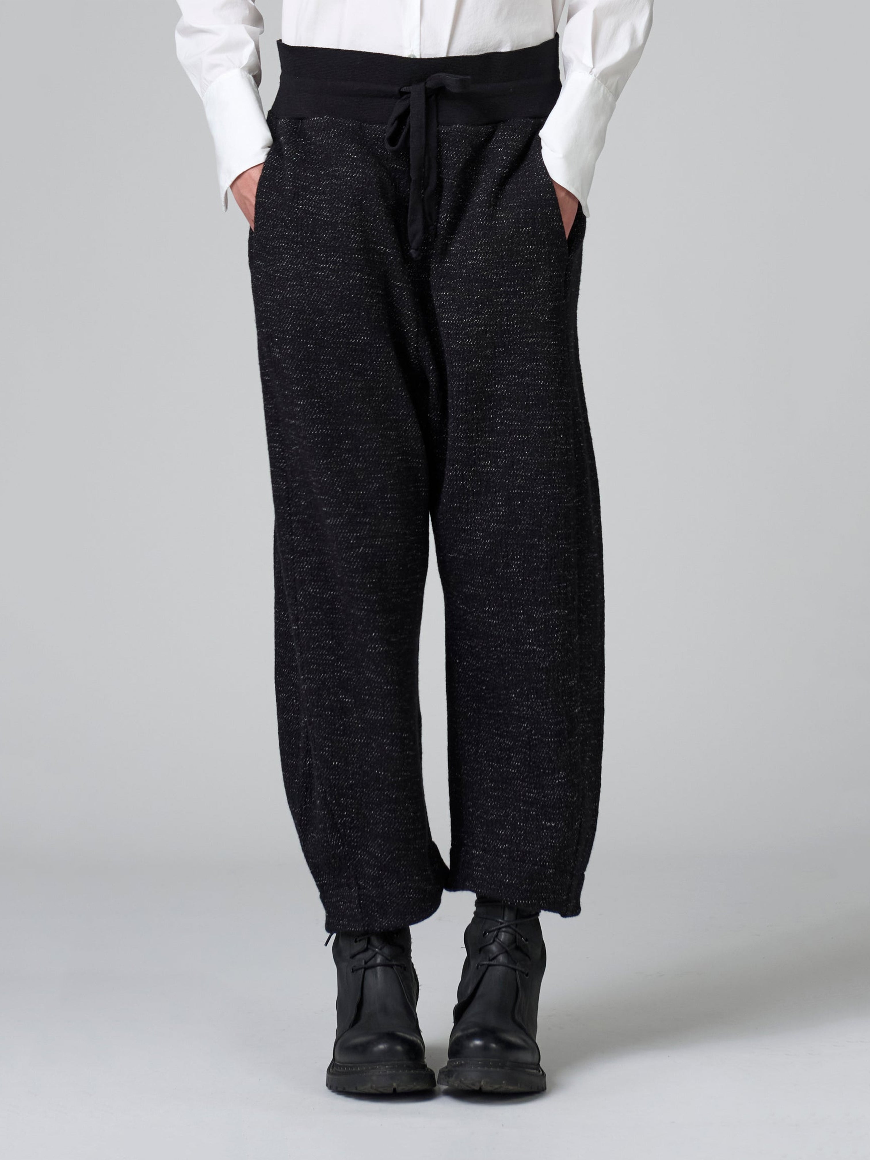 FLECK WOOL PANT BLACK