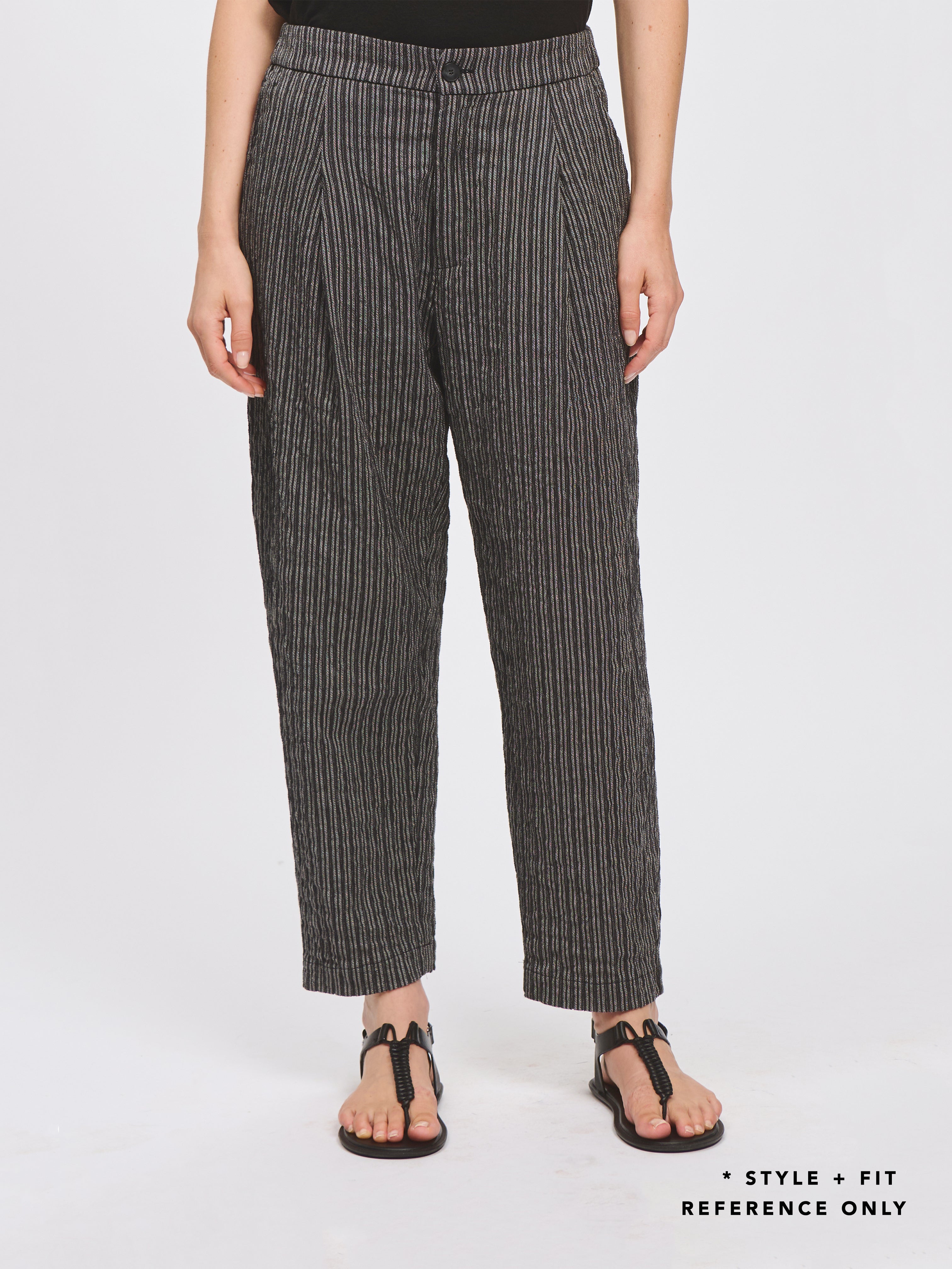 TEXTURED PANT TAUPE