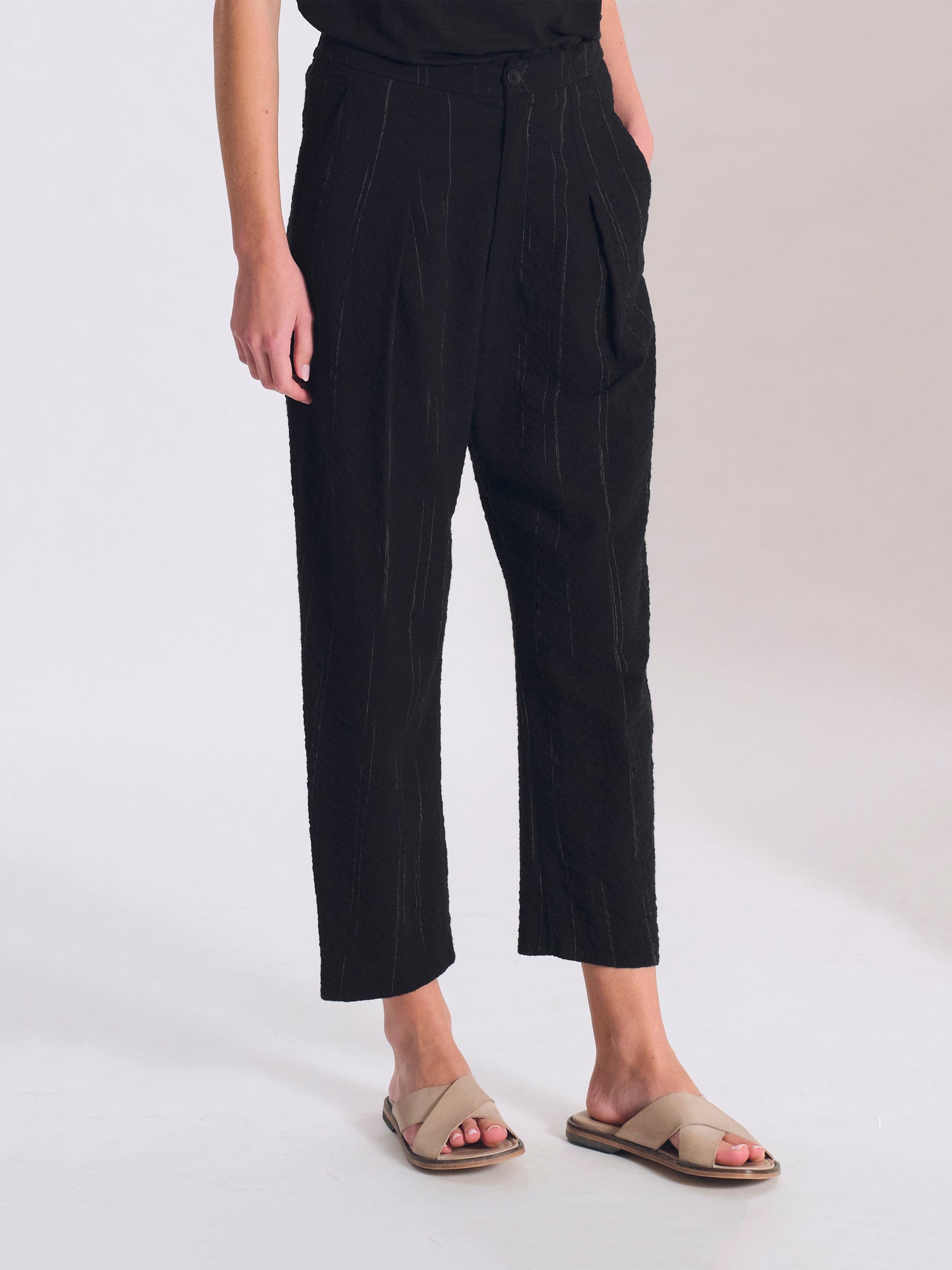 PANT PENCIL STRIPE BLACK