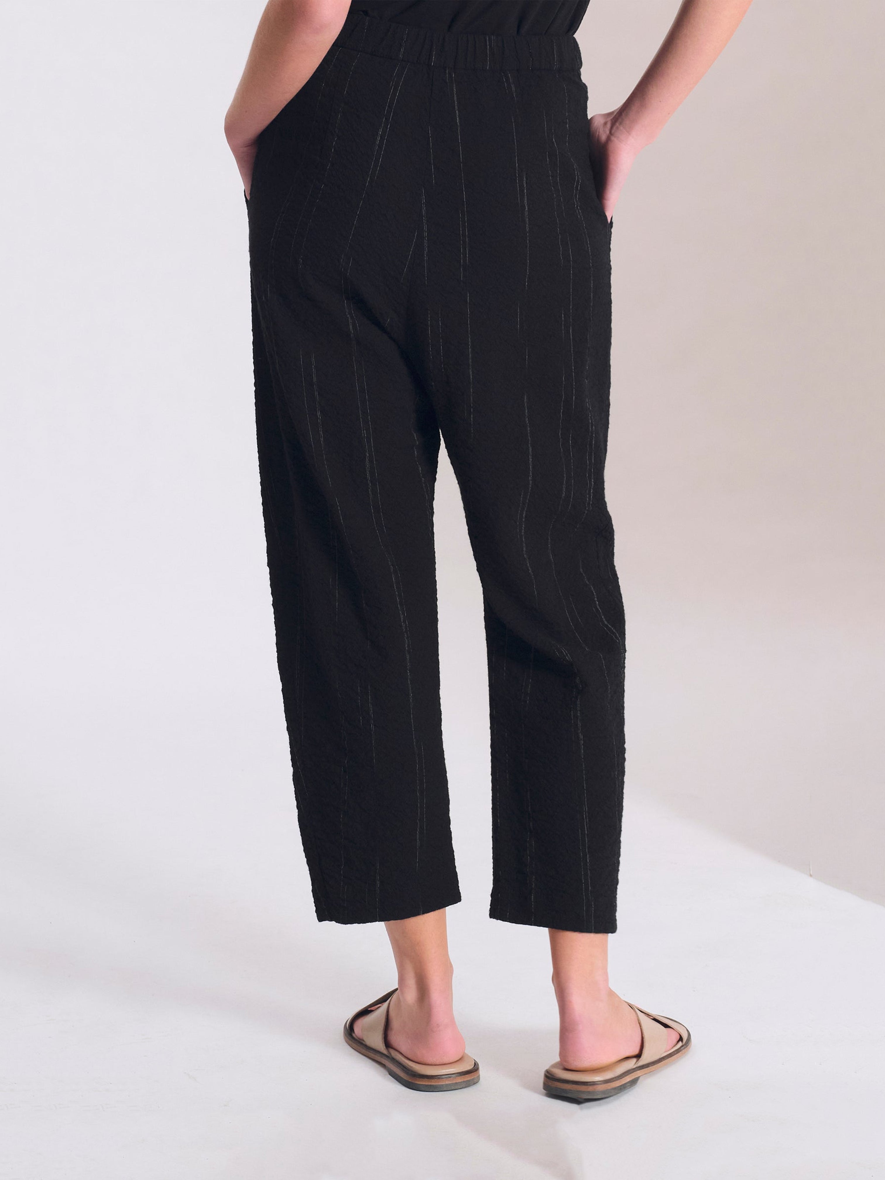 PANT PENCIL STRIPE BLACK